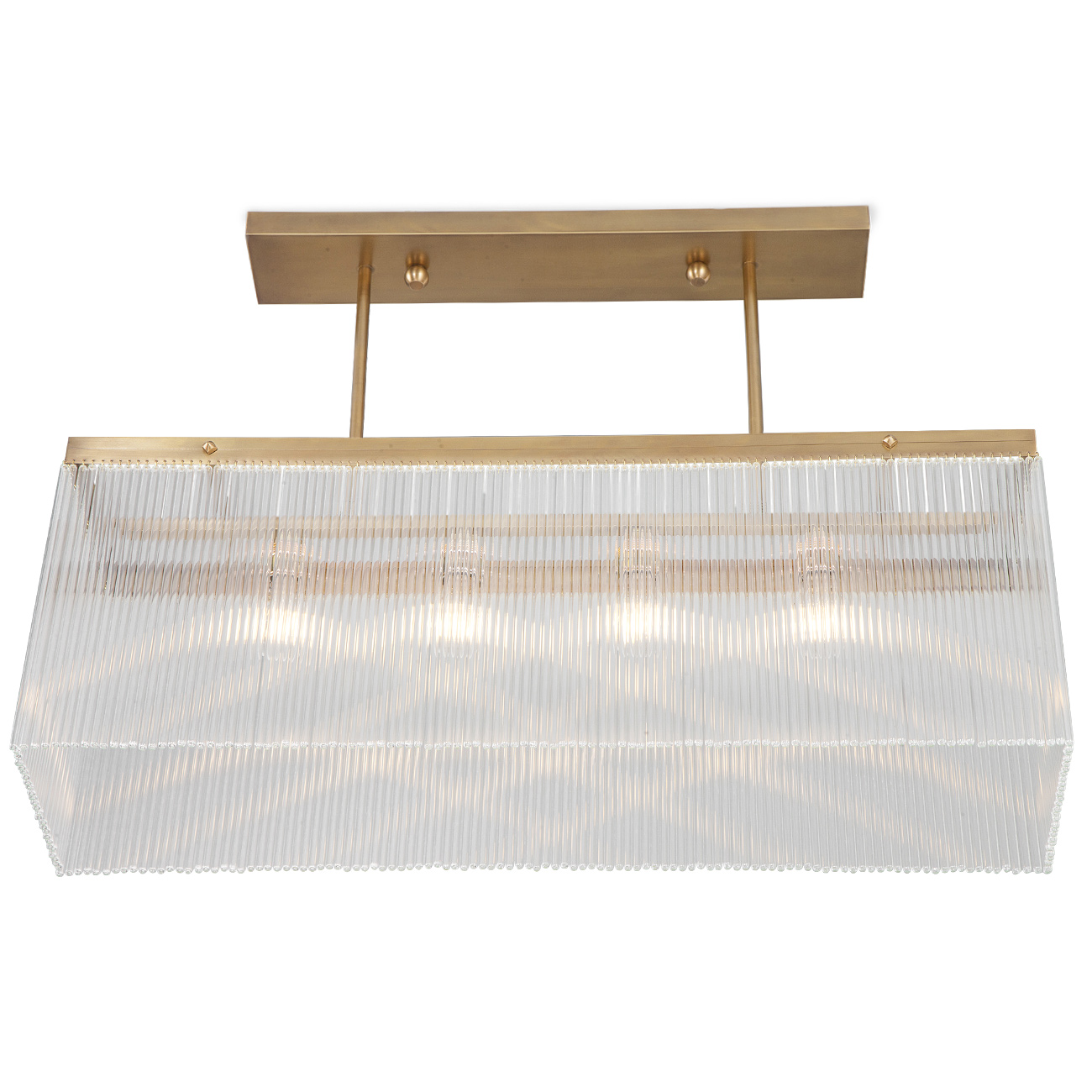 Große Art déco-Leuchte mit Kristall-Behang MONAC Große Art déco-Leuchte mit Kristall-Behang MONAC