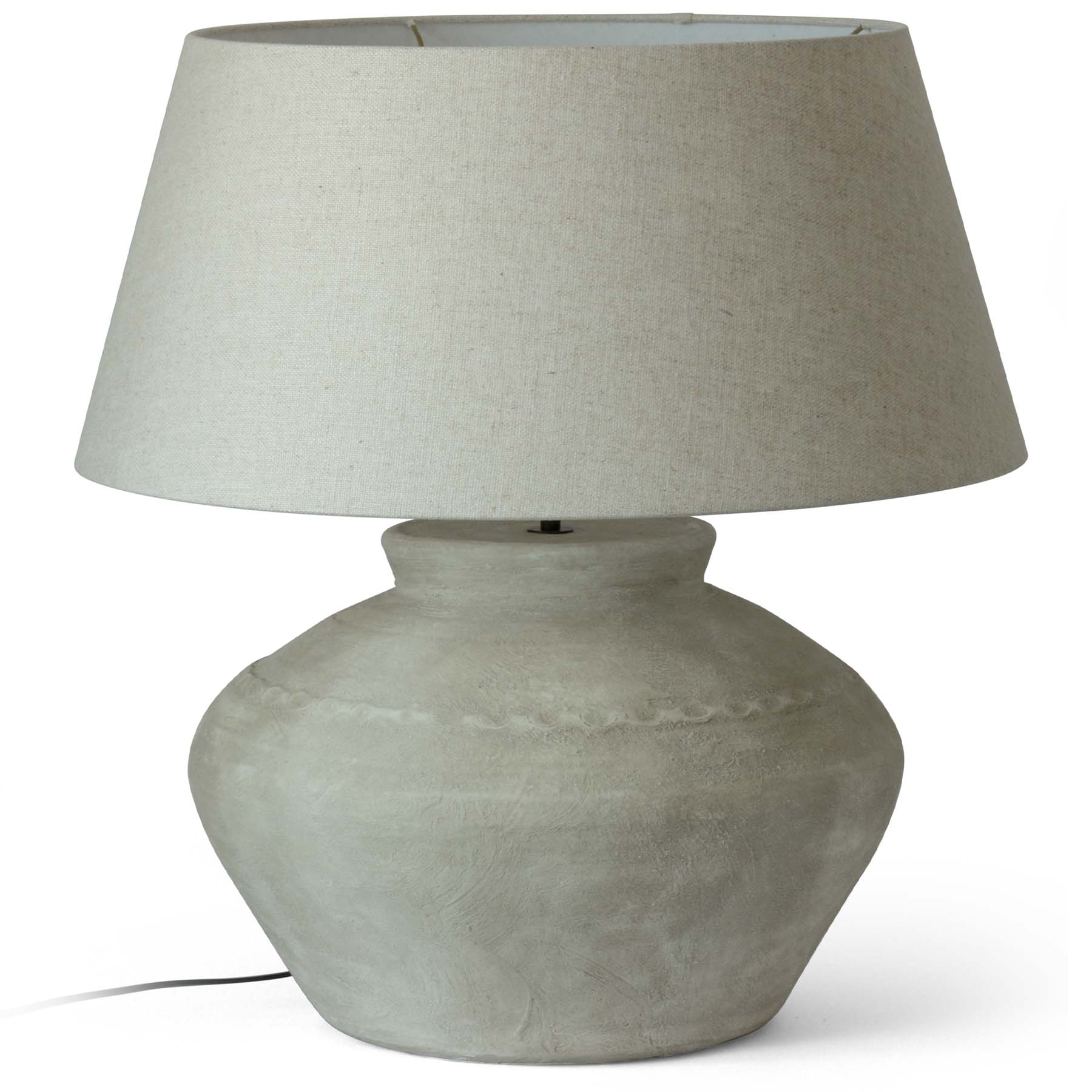 TONJO Voluminöse Stoffschirm-Tischleuchte Ø 60 cm TONJO Voluminöse Stoffschirm-Tischleuchte Ø 60 cm