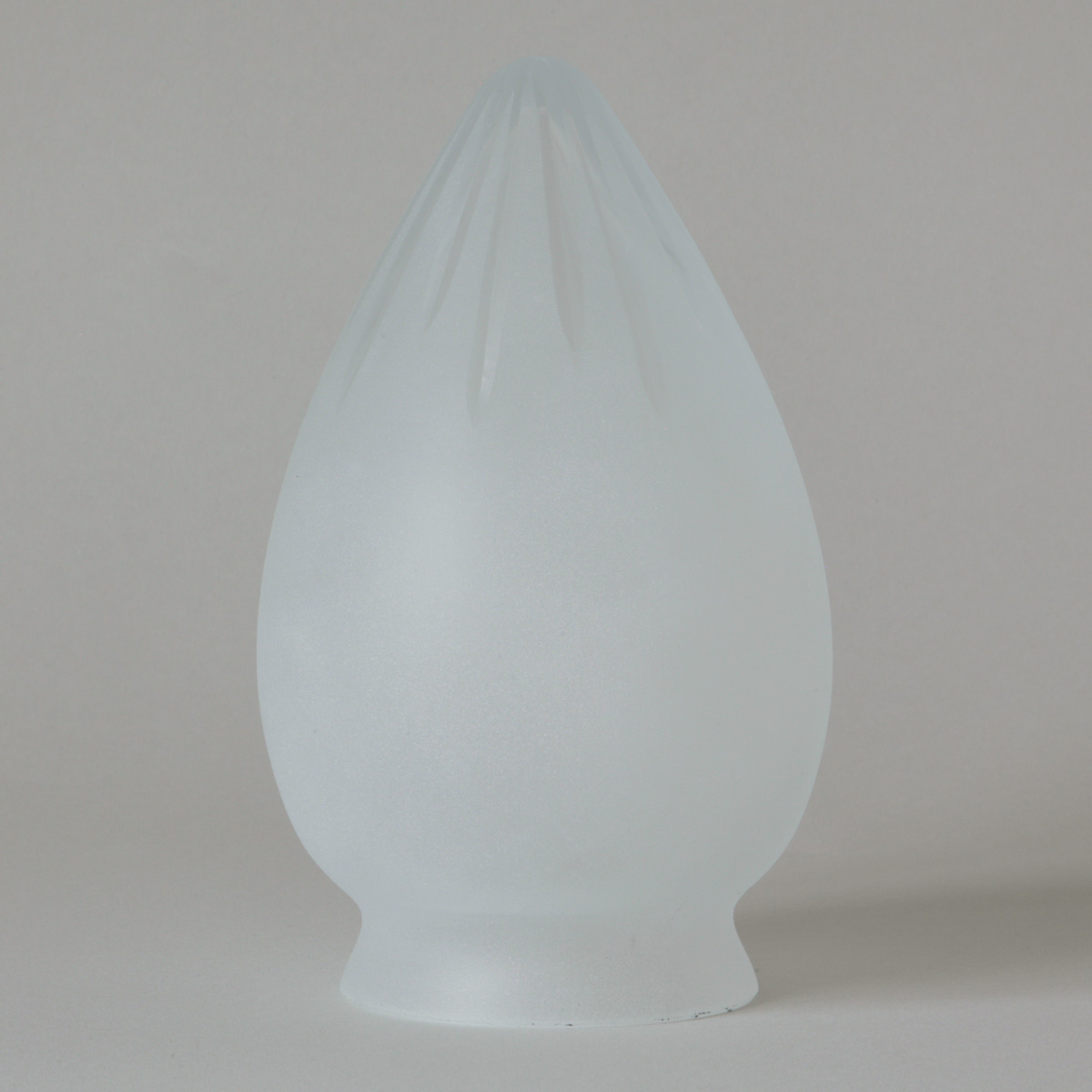 Bild 7: Jugendstil-Satinglas geschliffen (Modell 1) Kleine Deckenlampe mit geschliffenem Spitzglas Ø 14 cm: Jugendstil-Satinglas geschliffen (Modell 1)