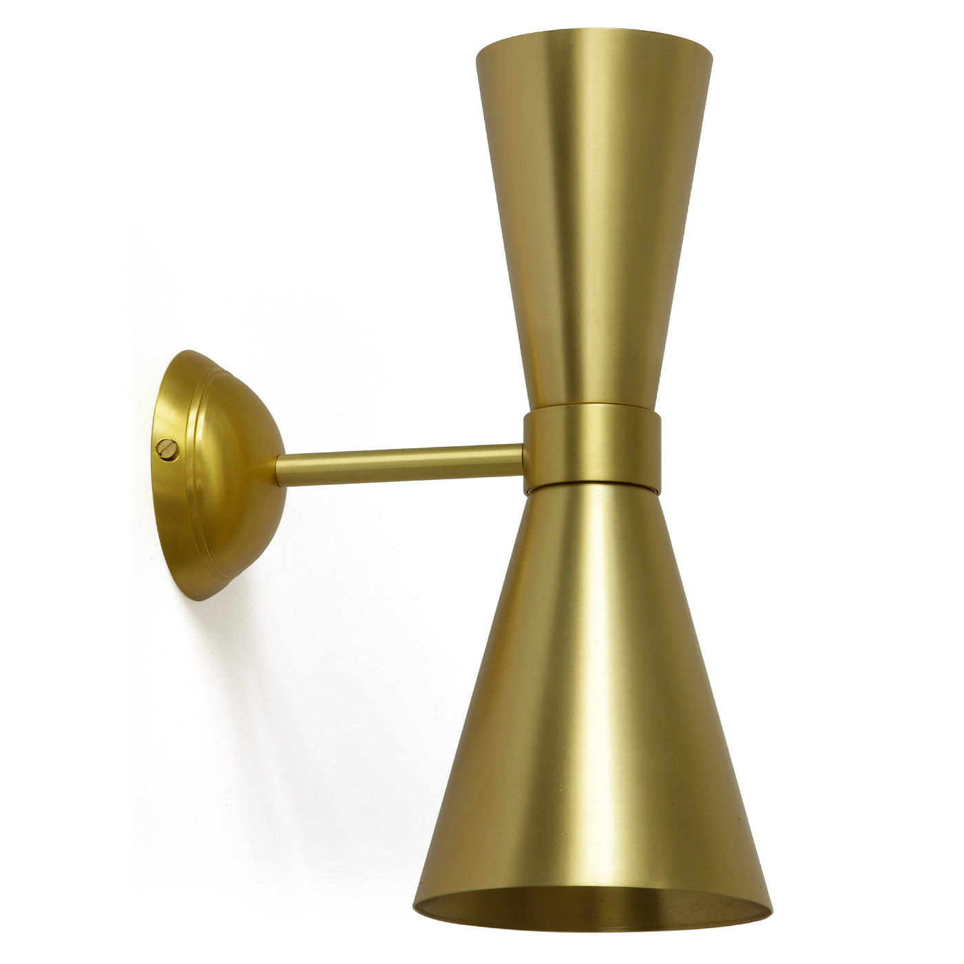 Up-Down-Strahler, Retro-Design handgefertigt aus Messing Up-Down-Strahler, Retro-Design handgefertigt aus Messing