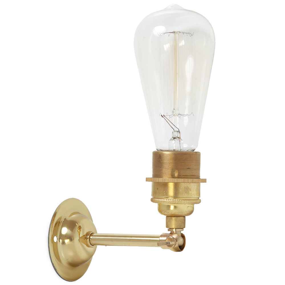 Minimalistische Industrie-Wandleuchte mit Gelenk Minimalistische Industrie-Wandleuchte mit Gelenk