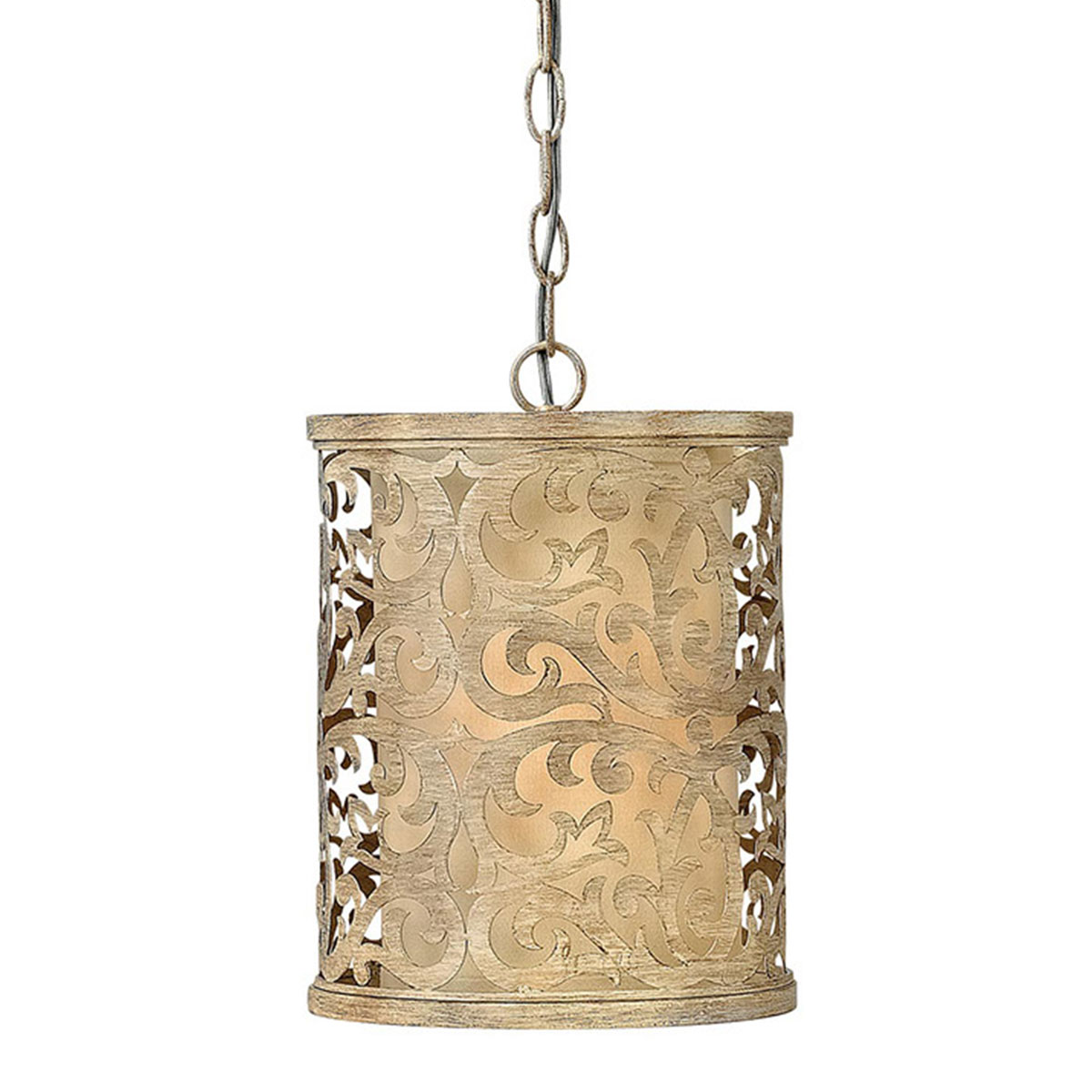 Kleine Pendelleuchte mit arabesken Ornamenten