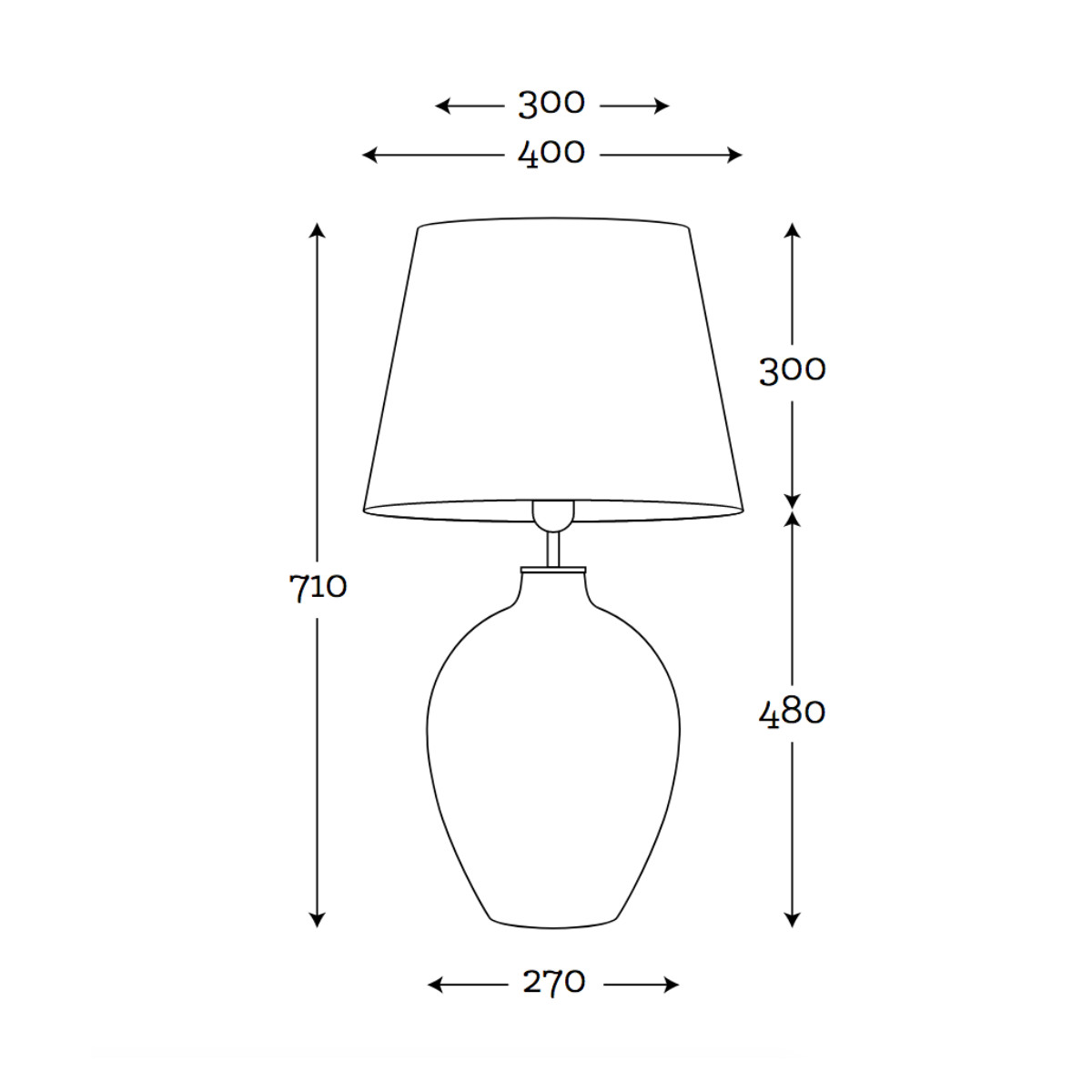 Große Glas-Vasenlampe QUEZON, Bild 15 Große Glas-Vasenlampe QUEZON, Bild 15