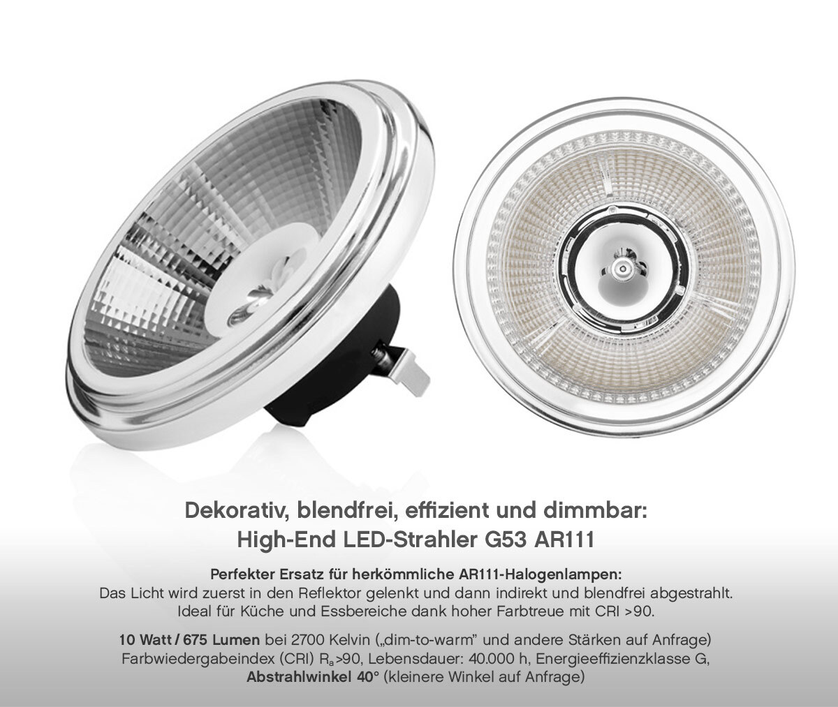 G53 AR111 LED-Strahler, Bild 