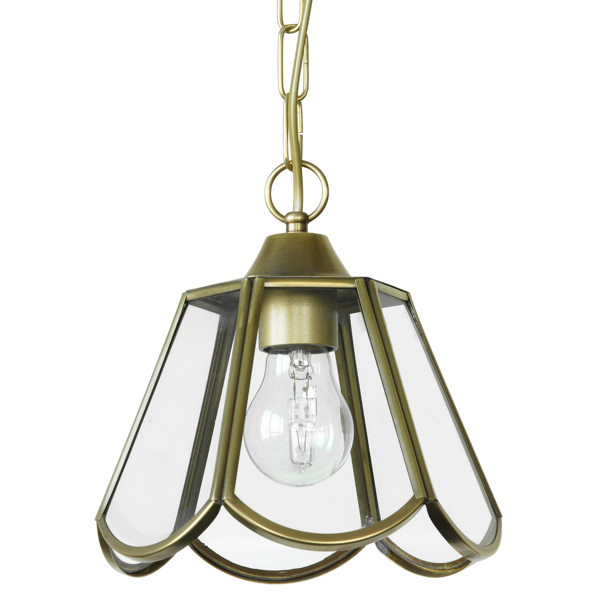 Kleine Blüten-Pendelleuchte aus Glas und Messing PETAL1 Kleine Blüten-Pendelleuchte aus Glas und Messing PETAL1