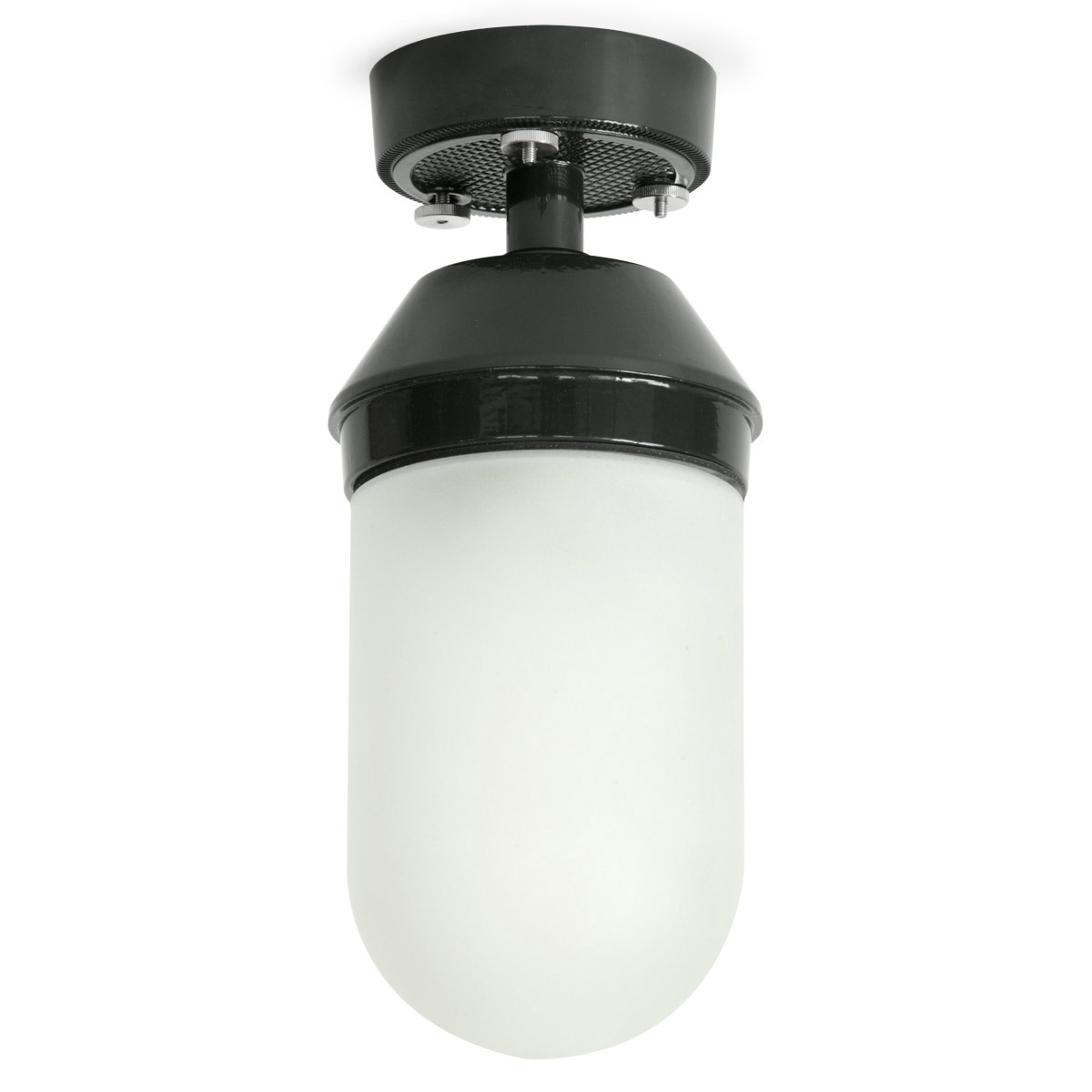 Simple functional ceiling light with glass cover BREMERHAVEN Simple functional ceiling light with glass cover BREMERHAVEN