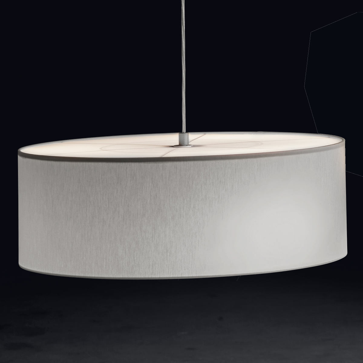 Pendant light VITA P with noble Chintz shade (Ø 50 cm) Pendant light VITA P with noble Chintz shade (Ø 50 cm)