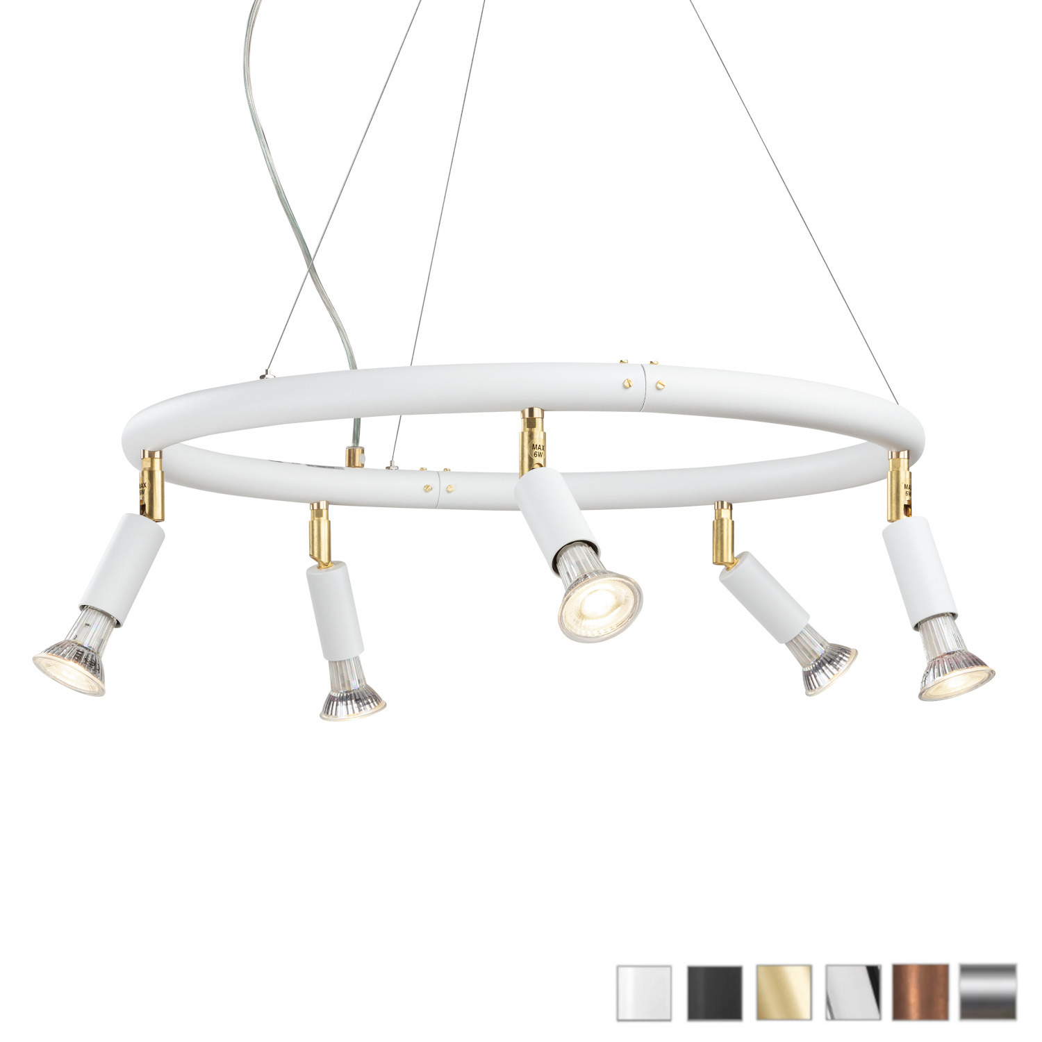 Ring-Deckenleuchte für Strahler STAR, Ø 50 cm Ring-Deckenleuchte für Strahler STAR, Ø 50 cm