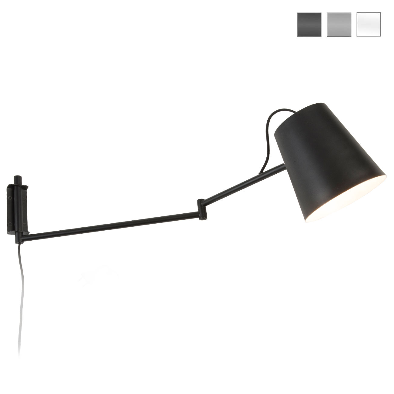 Modern adjustable wall light with swivel arms BRI-W