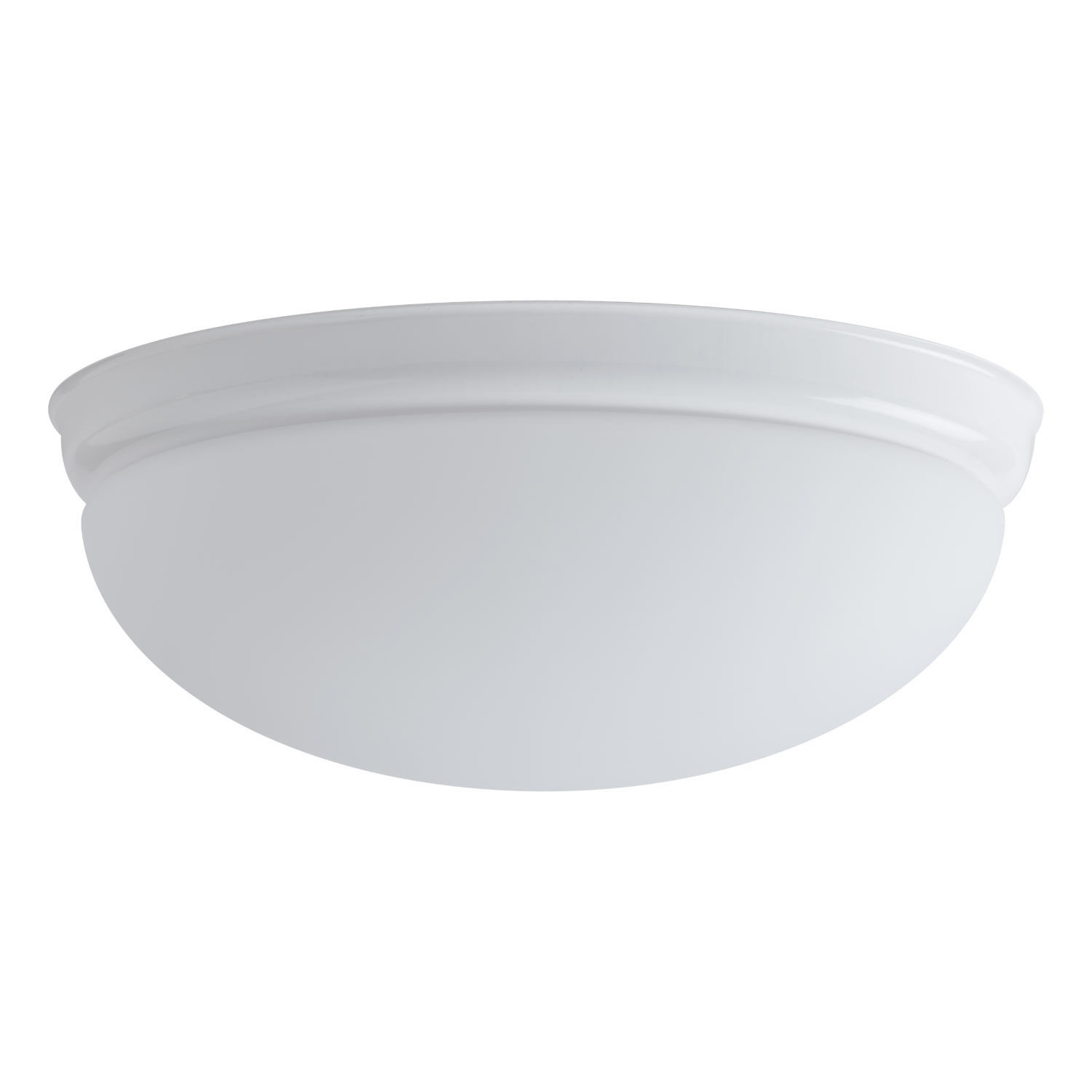 Bild 6: Größe S, Länge 27 cm, Zierblende in weiß Ovale Glas-Deckenleuchte ALVA mit Zierblende: Größe S, Länge 27 cm, Zierblende in weiß