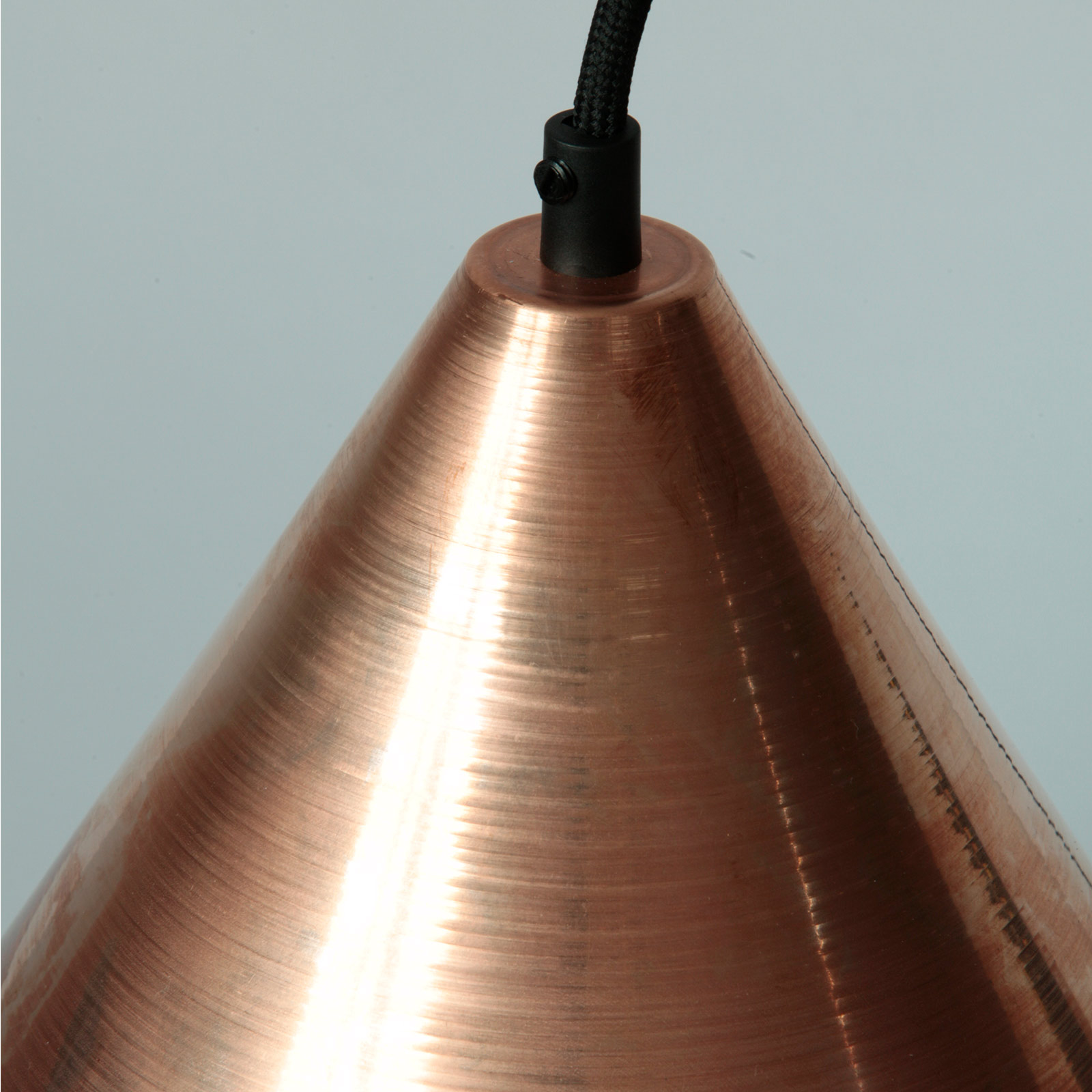 ZWICKAU Kupfer-Hängeleuchte mit Kegelschirm, Ø 20–40 cm: Kupfer roh