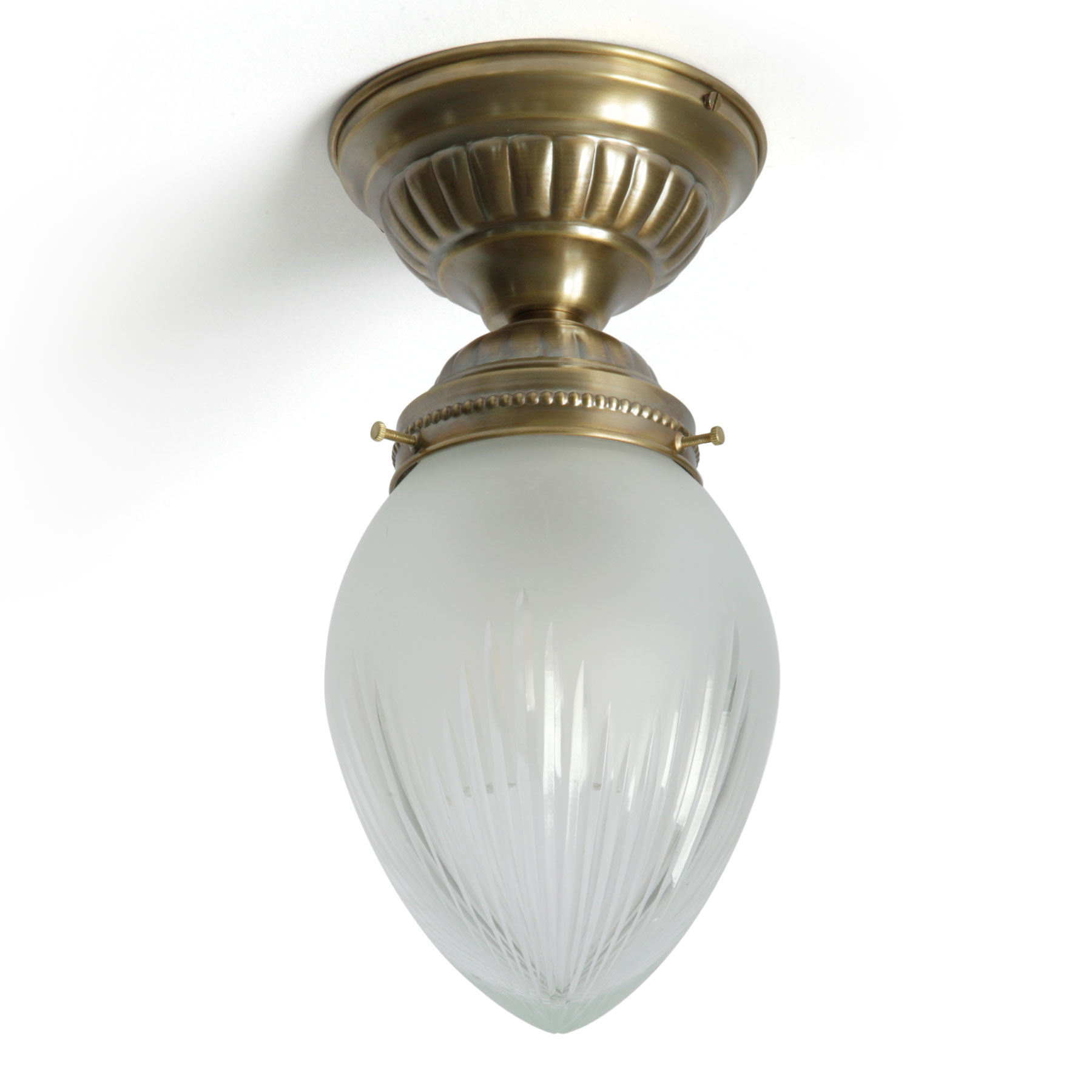 Small drop-shaped glass ceiling fixture QUINQUE ECCLESIAE