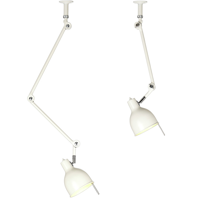 Bild 5: Die beiden weißen Modelle im Vergleich: Toll in Küchen und über anderen Arbeitsflächen Einstellbare Gelenkarm-Deckenleuchten PJ50 und PJ52: Die beiden weißen Modelle im Vergleich: Toll in Küchen und über anderen Arbeitsflächen