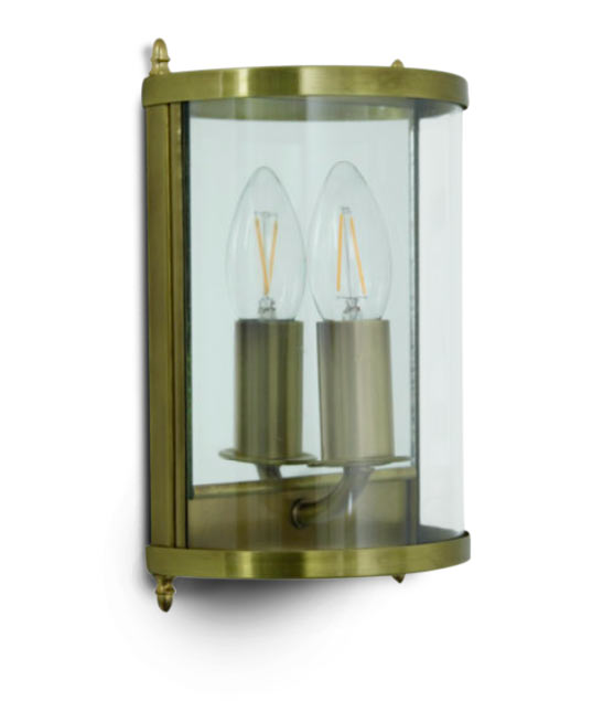 Classic Half Lantern: Small Glazed Candle Wall Light from France Classic Half Lantern: Small Glazed Candle Wall Light from France
