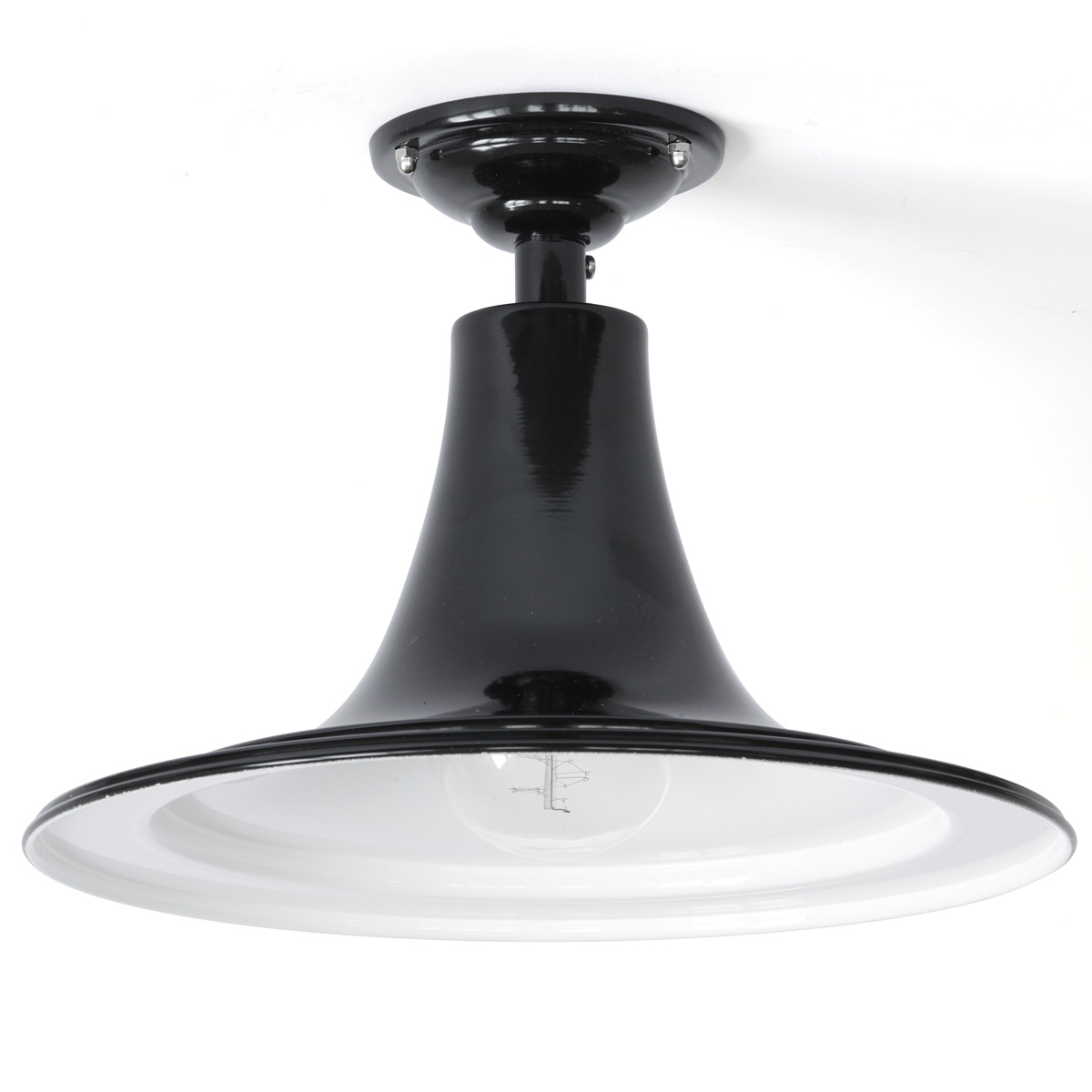 TROMP Nostalgische Deckenleuchte aus Stahl oder Kupfer Ø 32 cm TROMP Nostalgische Deckenleuchte aus Stahl oder Kupfer Ø 32 cm