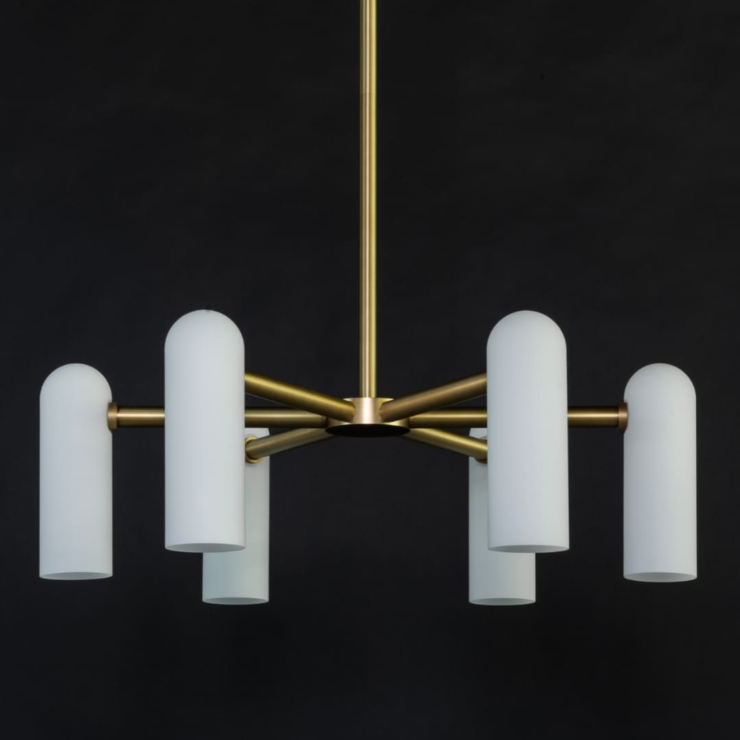 Zeitgenössischer Stern-Deckenleuchter ODYSSEY, 6-armig Zeitgenössischer Stern-Deckenleuchter ODYSSEY, 6-armig