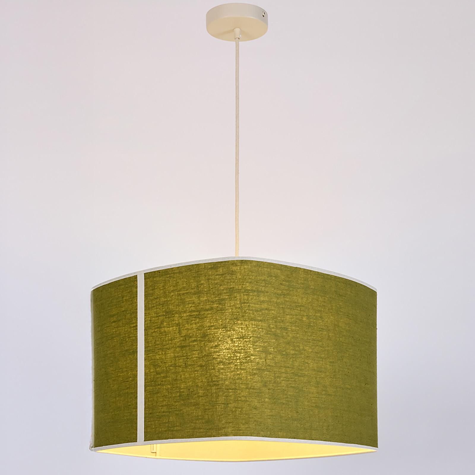Mid-Century Stoffschirm-Hängeleuchte DOLCE