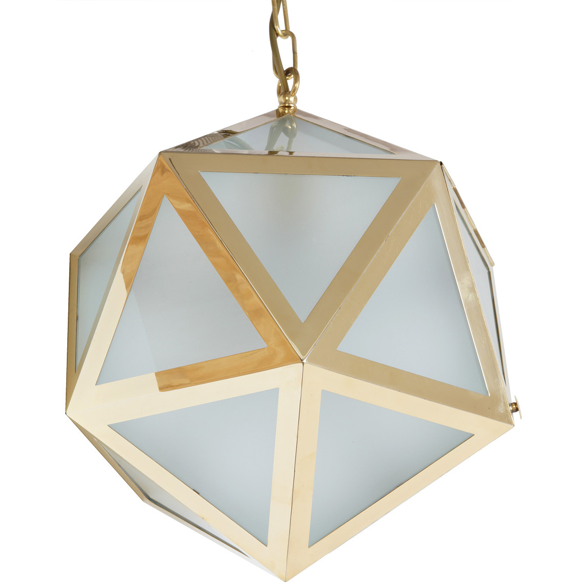 Art-Déco-Pendelleuchte in Ikosaeder-Form  C425 Art-Déco-Pendelleuchte in Ikosaeder-Form  C425