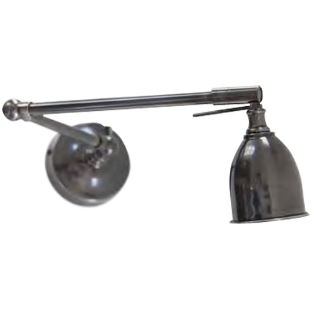 Bild 3: Strahler-Wandleuchte mit historischem Charme, hier in der Oberfläche 24 Graphit Nostalgischer, einstellbarer Wandstrahler mit Gelenk-Armen: Strahler-Wandleuchte mit historischem Charme, hier in der Oberfläche 24 Graphit