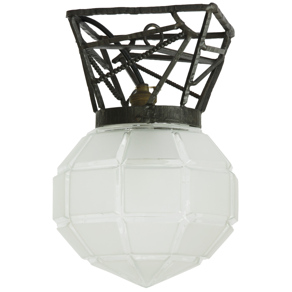 Antique Art Déco Ceiling Lamp, France, ca. 1920 – SOLD