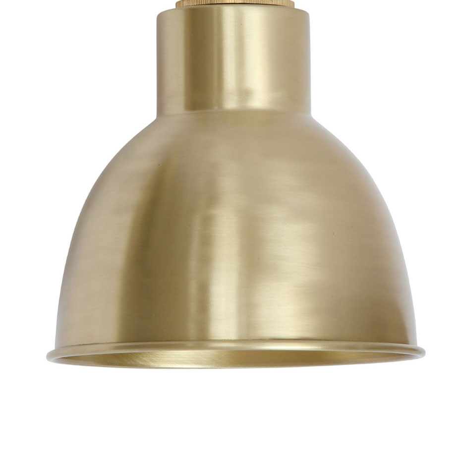 Bild 5: Messing satiniert Vielseitige, kleine Messing-Pendelleuchte Ø 15 cm: Messing satiniert