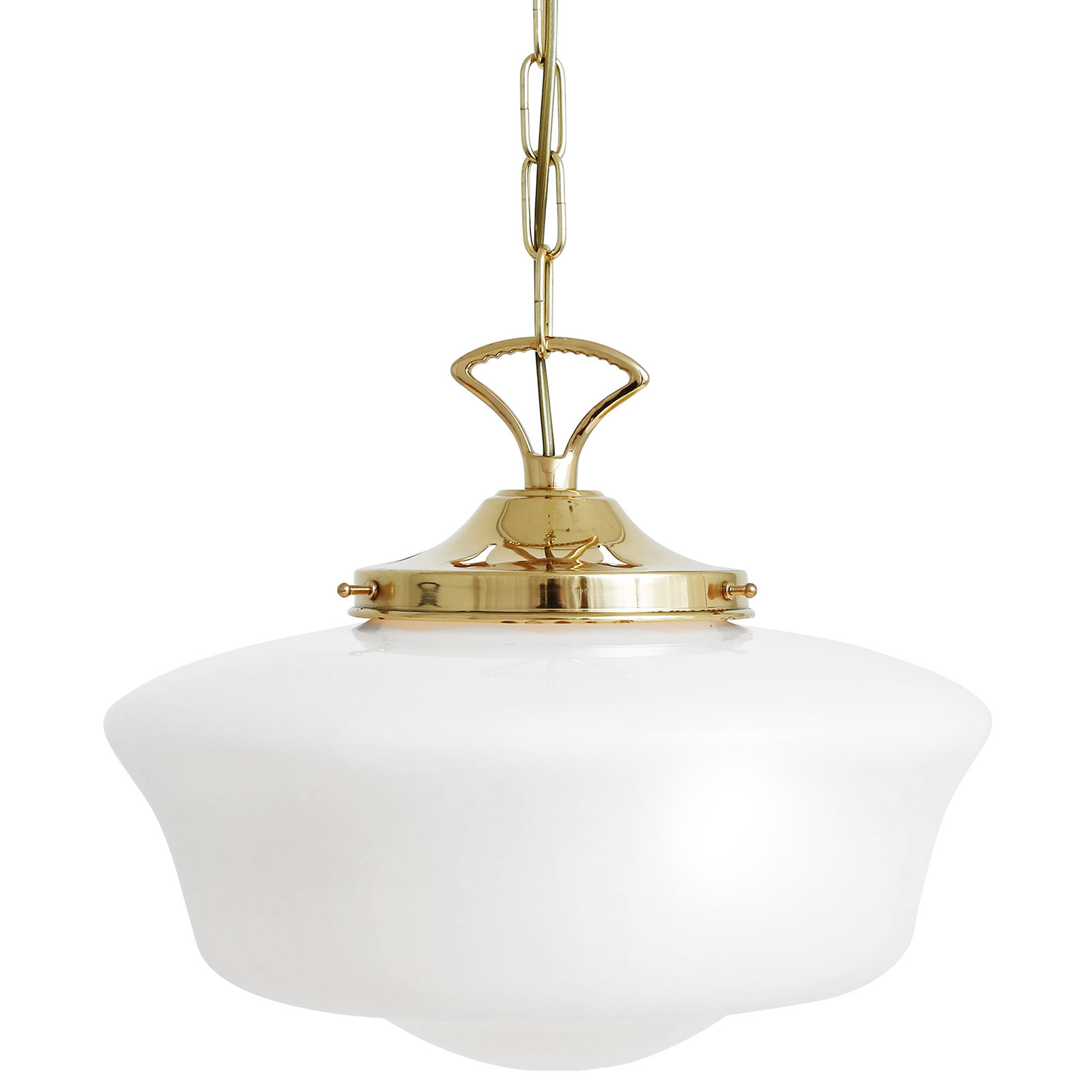 Hanging lamp in the style of the 1920s: schoolhouse pendant