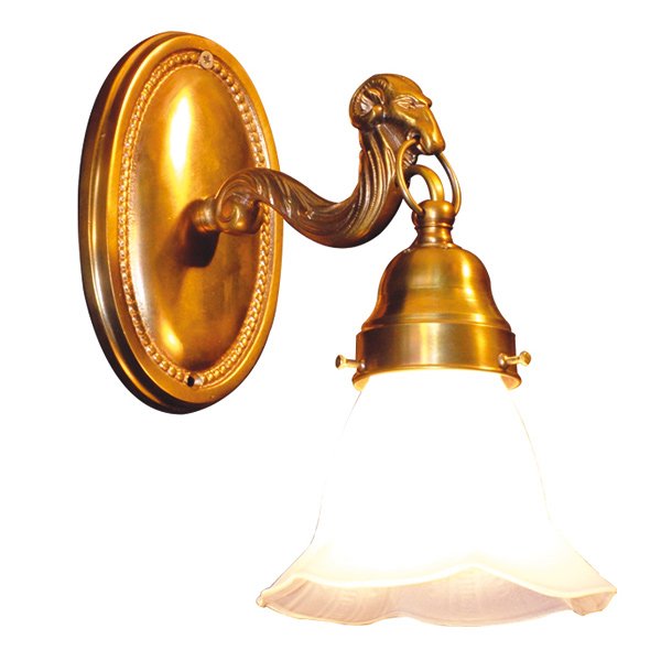 Hungarian wall lamp with tulip glass ERLAU II