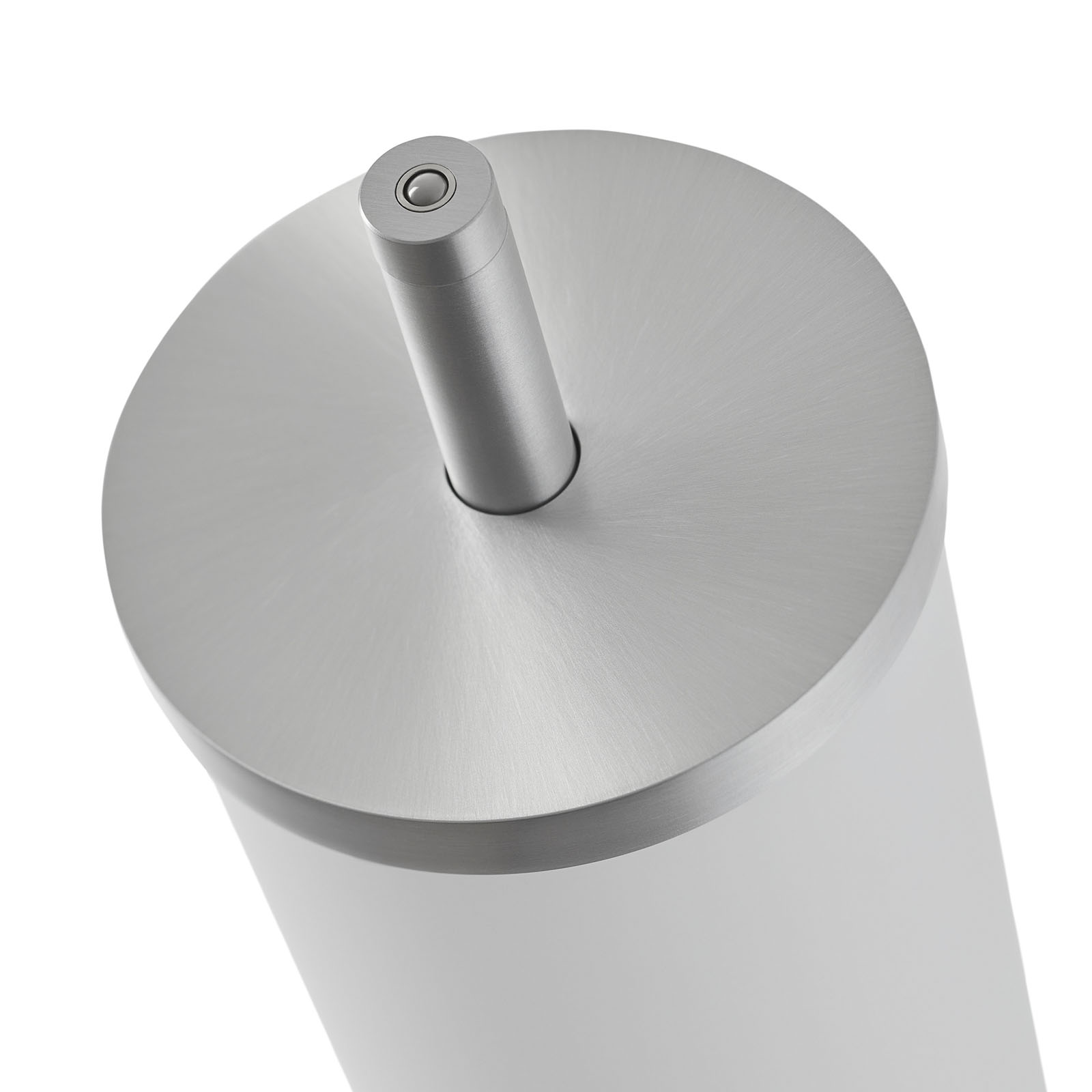 Art Déco LED floor lamp FIDELIO: Die Metalloberfläche Aluminium matt mit Tastdimmer
