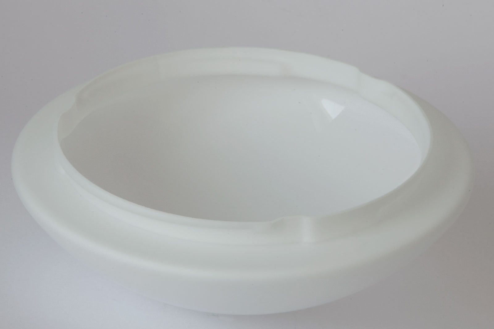 Opalglas-Deckenleuchte mit Ring AURORA R2, Ø 20 bis 42 cm: Außen samtig-mattes Triplex-Opalglas, Ø 30 cm mit Bajonetthalterung