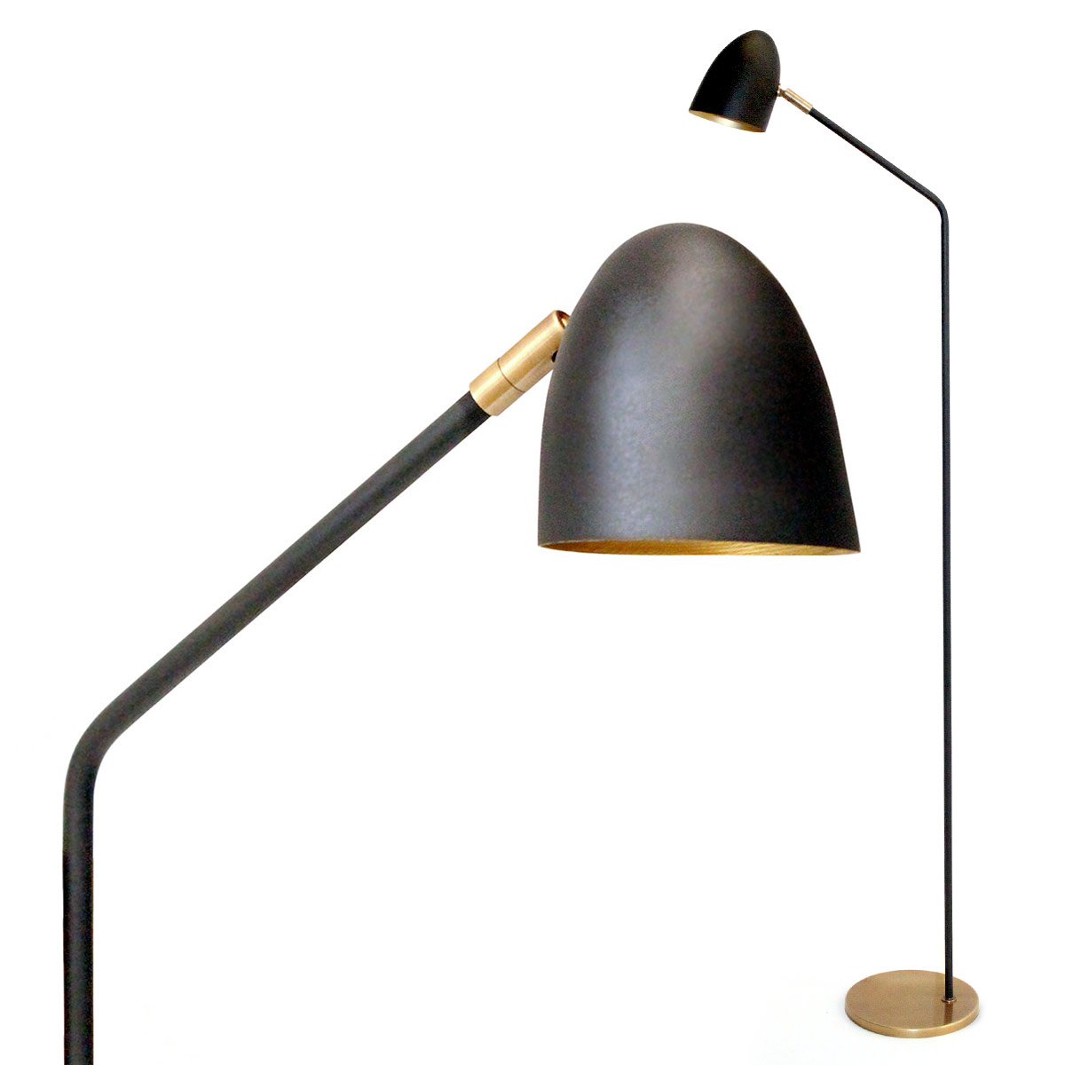 Elegante französische Stehleuchte mit Messing-Schirm SPRINTEUR Elegante französische Stehleuchte mit Messing-Schirm SPRINTEUR