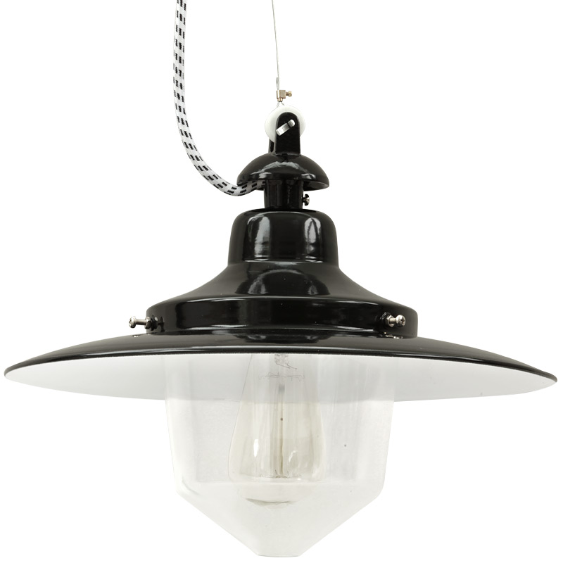 HANNOVER Industrial pendant light with pointed cylinder