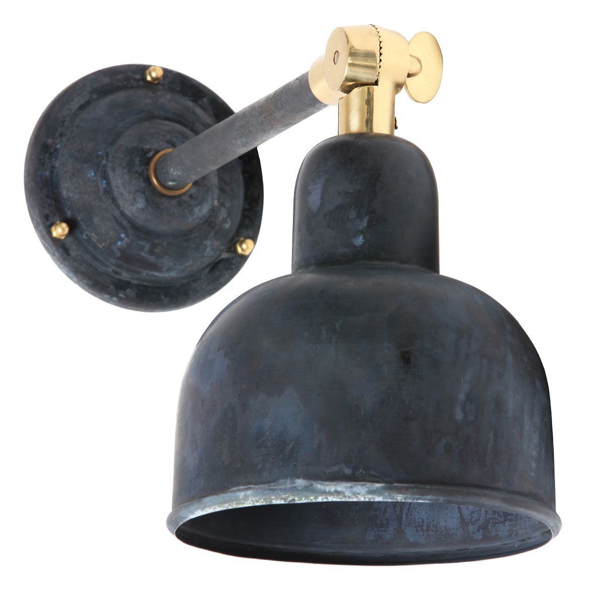 Bild 9: Die Gelenkleuchte in Kupfer patiniert, Gelenk-Deckenleuchte im Bauhaus-Stil Ø 15 cm: Die Gelenkleuchte in Kupfer patiniert,