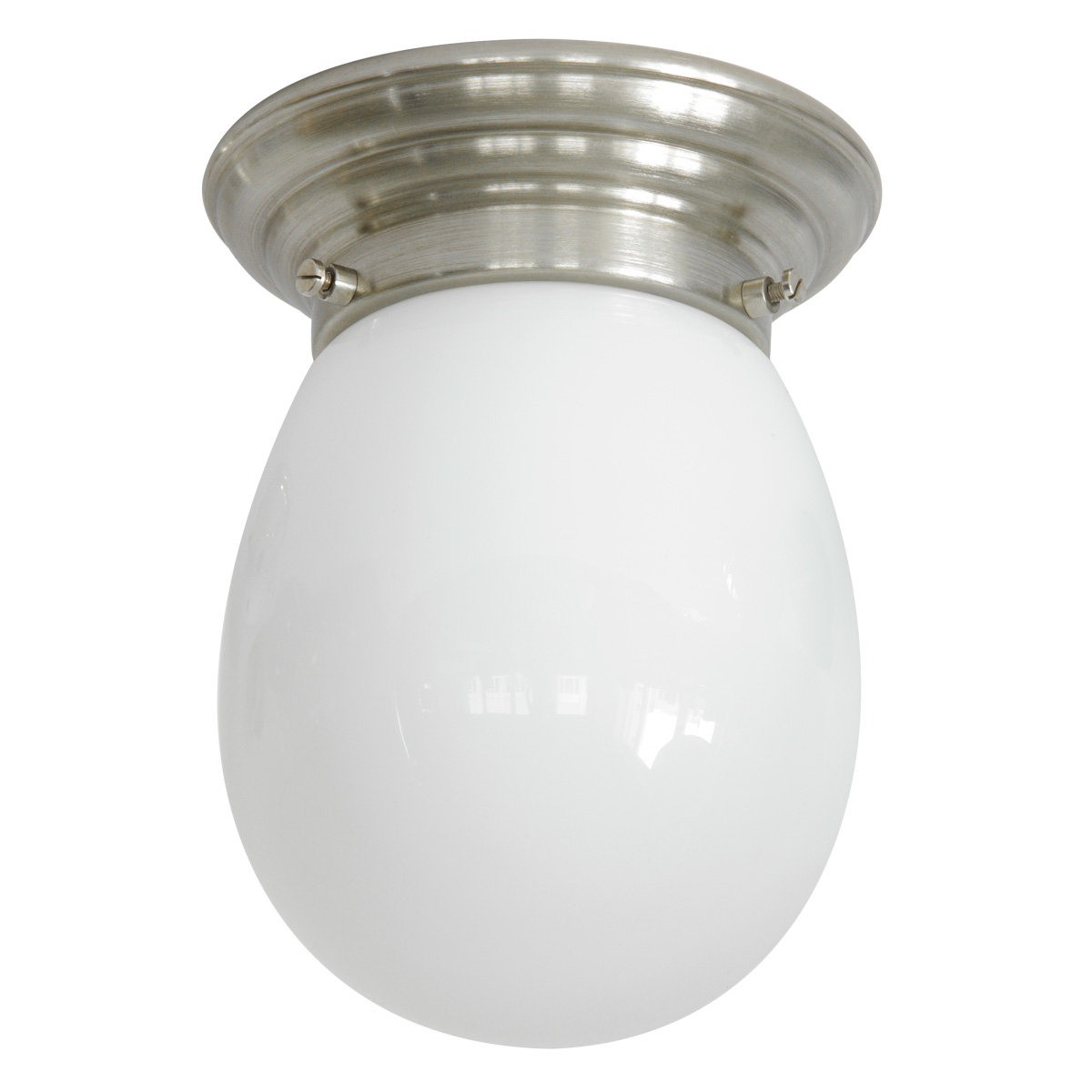 Small ceiling lamp with drop opal glass Ø 14 cm 30 cm