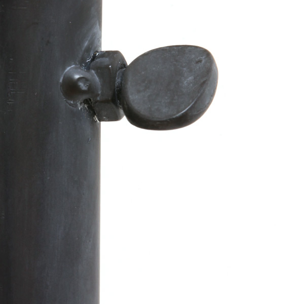 Rustikale Stabpendel-Balkenlampe mit drei flachen Schirmen, Bild 9