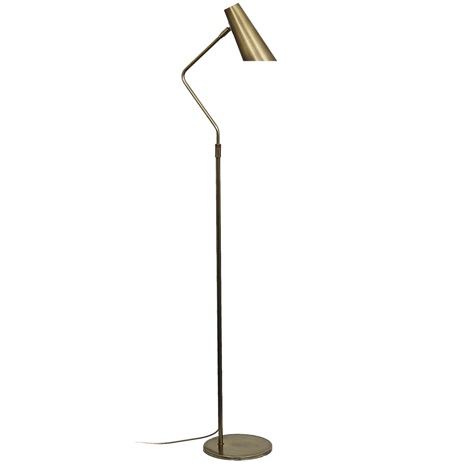 Height-adjustable French Brass Floor Lamp 