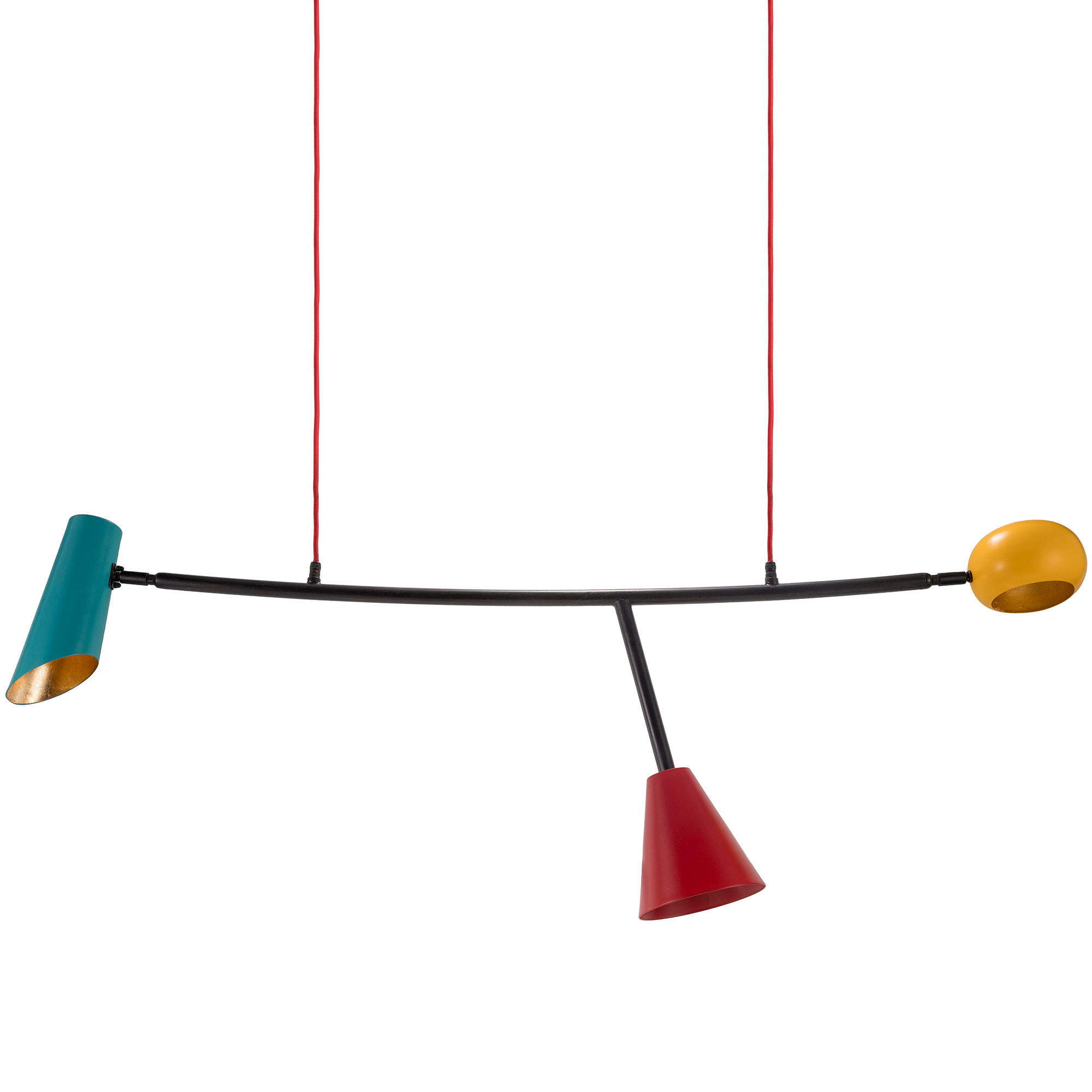 Colourful Chandelier From Italy in the Style of the 1950s