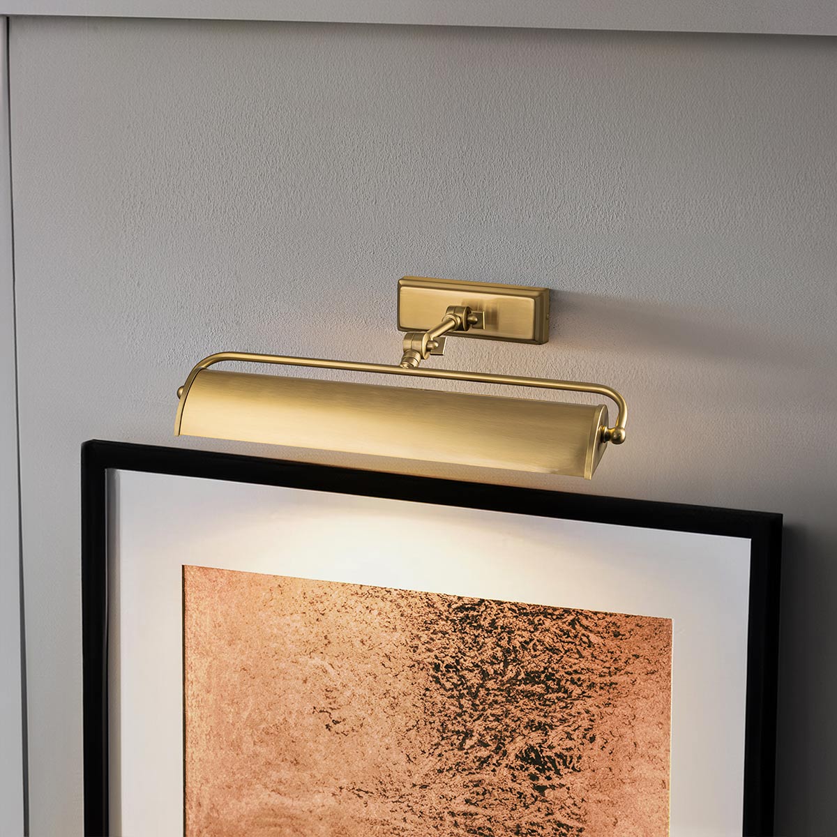 Englische Bilderleuchte 45 cm, messingfarben, Fig. 6