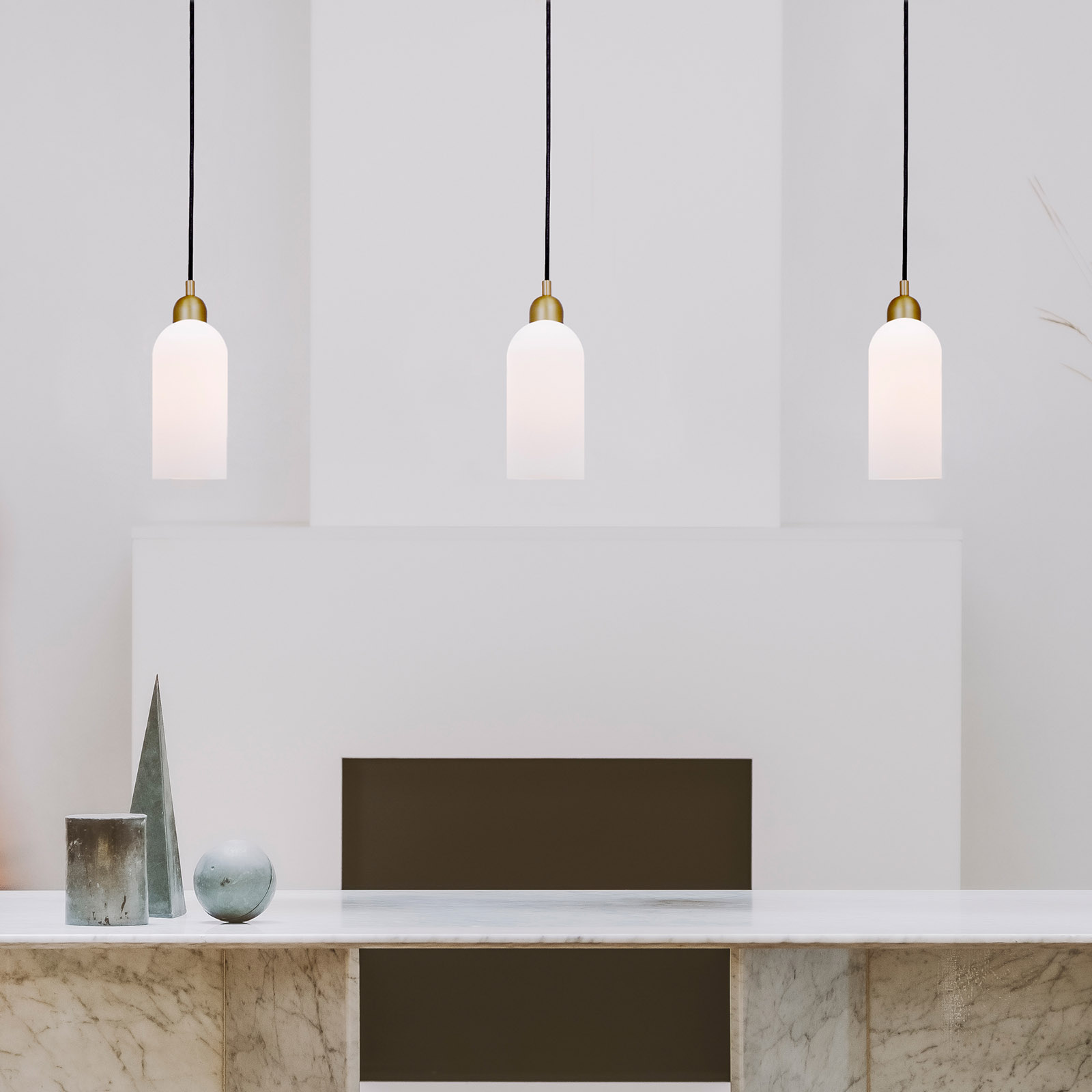 Frosted Cylinder Pendant Light