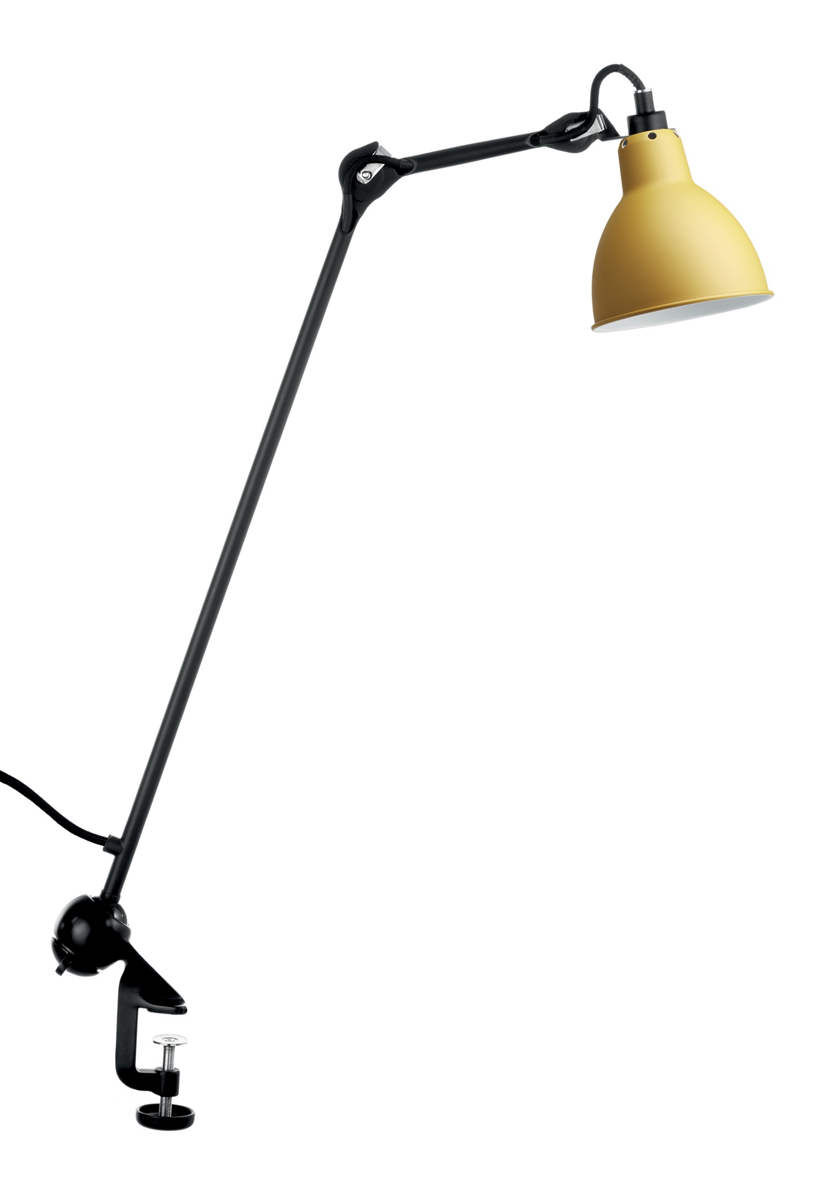 Bild 14: Runder Schirm in Gelb Architektenleuchte N° 201 Klemmleuchte mit Trichterschirm: Runder Schirm in Gelb