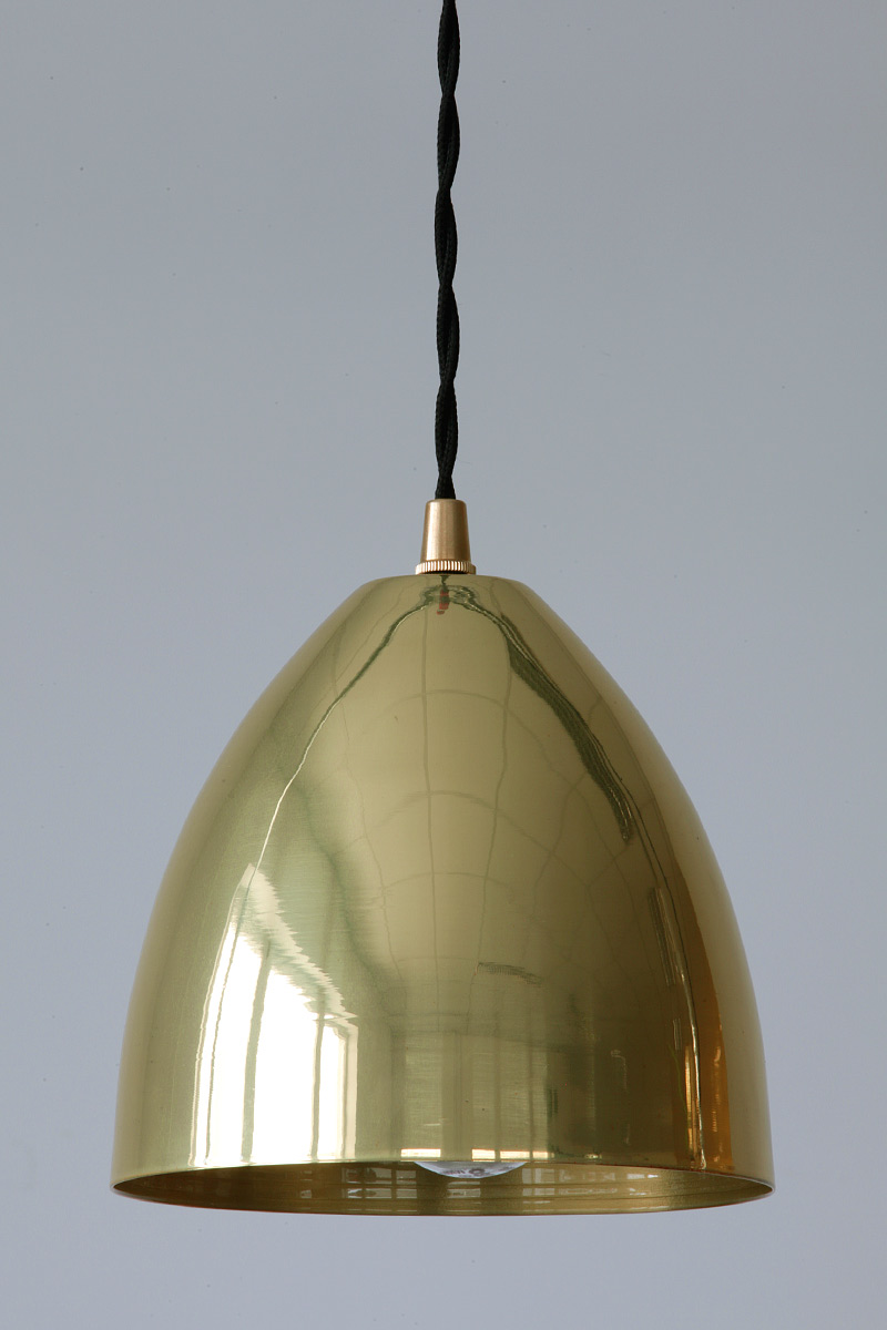 Bild 7: Messing poliert Elegante, kleine Pendelleuchte aus Messing: Messing poliert