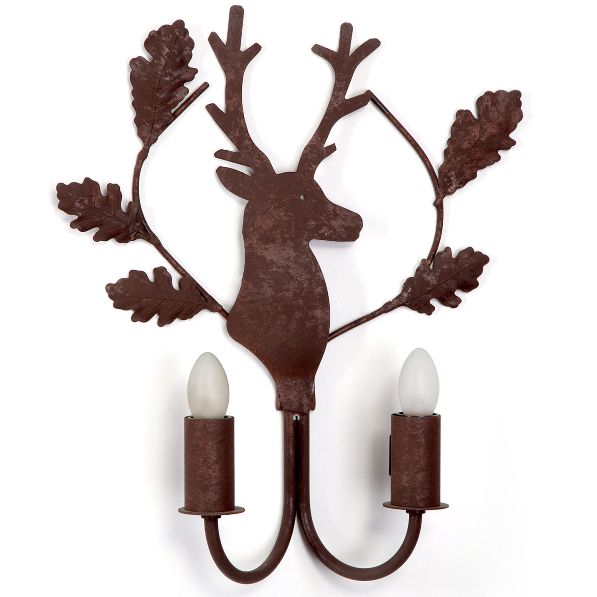 Rustic wall chandelier with deer decor Rustic wall chandelier with deer decor