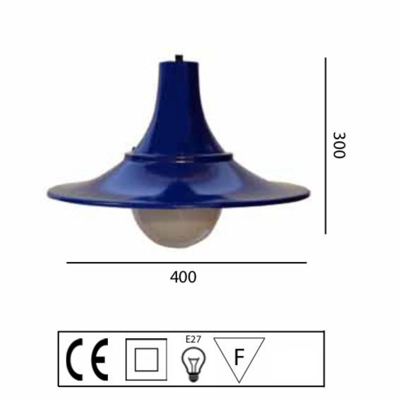 Pendelleuchte mit geschwungenem Schirm (Ø 40 cm), Bild 7 Pendelleuchte mit geschwungenem Schirm (Ø 40 cm), Bild 7