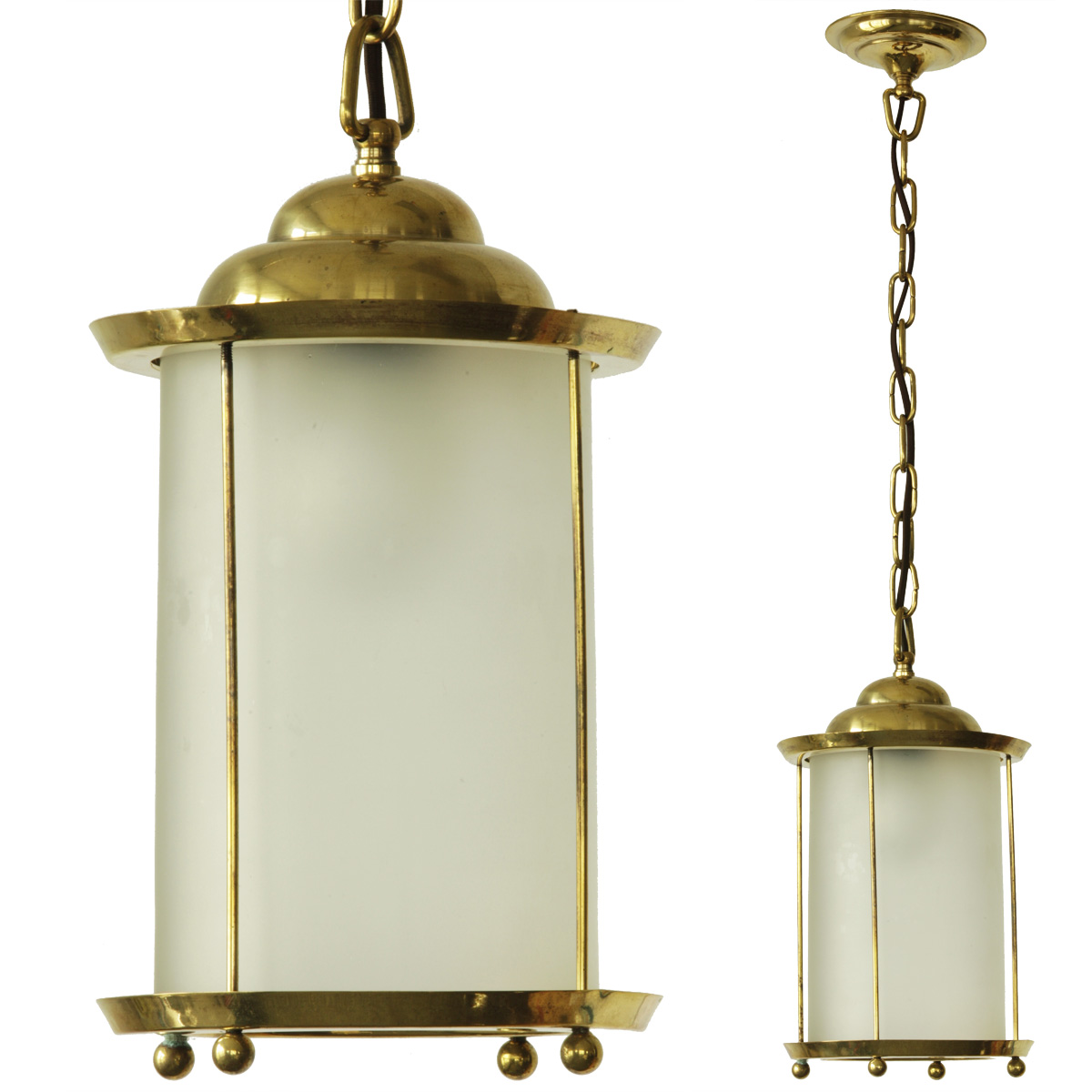 Antique Lantern from Brass, Germany, ca. 1930 – SOLD Antique Lantern from Brass, Germany, ca. 1930 – SOLD