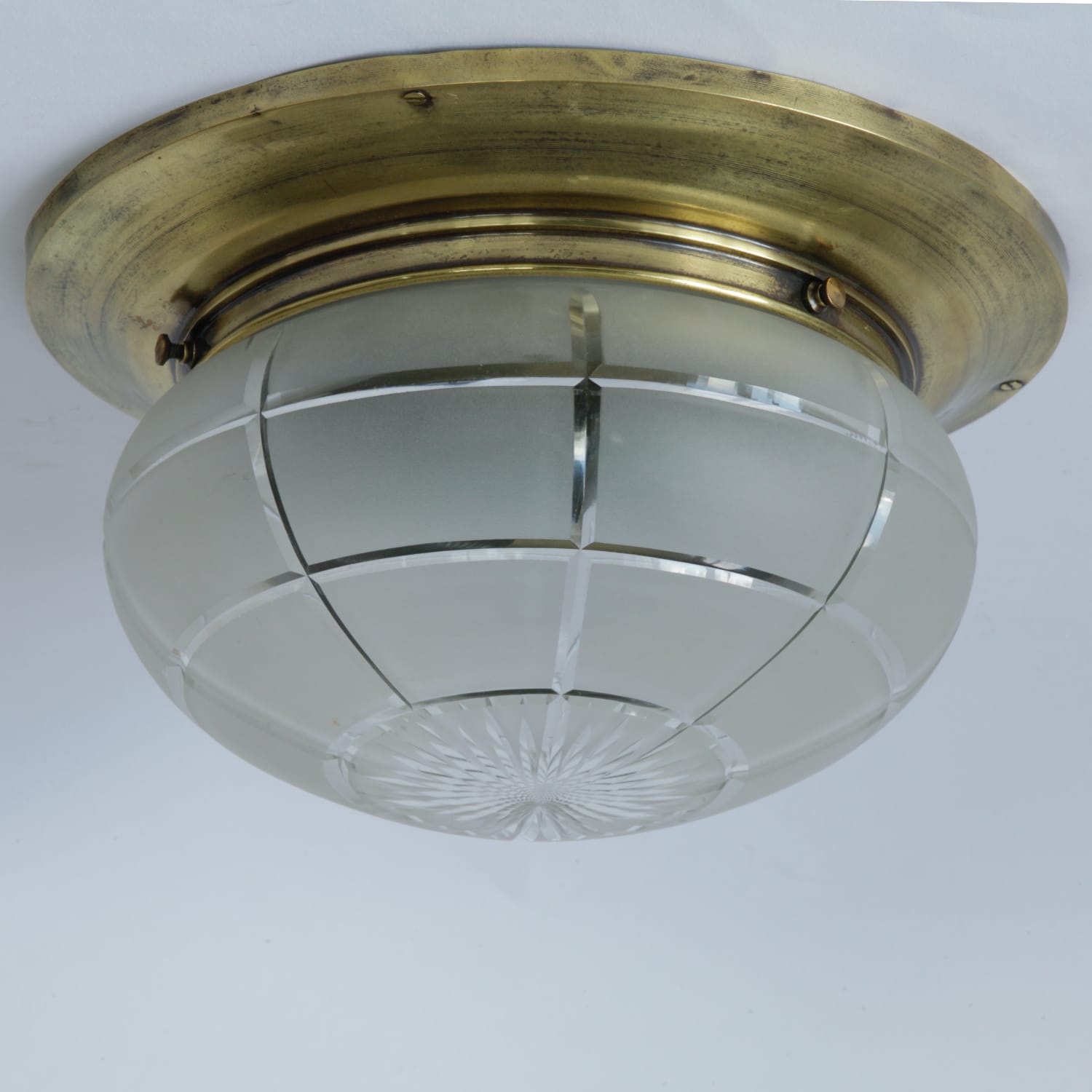Antique brass ceiling light, 1920s - SOLD Antique brass ceiling light, 1920s - SOLD