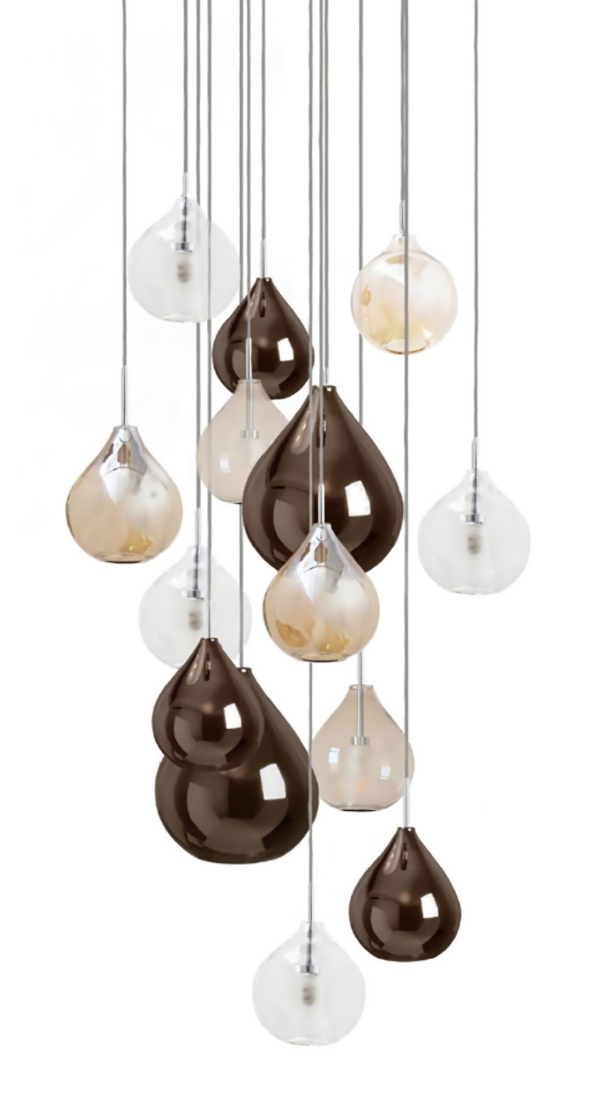 CIRCÉ Cascade Glass Pendant Light from France: There are many other glass options available – please contact us