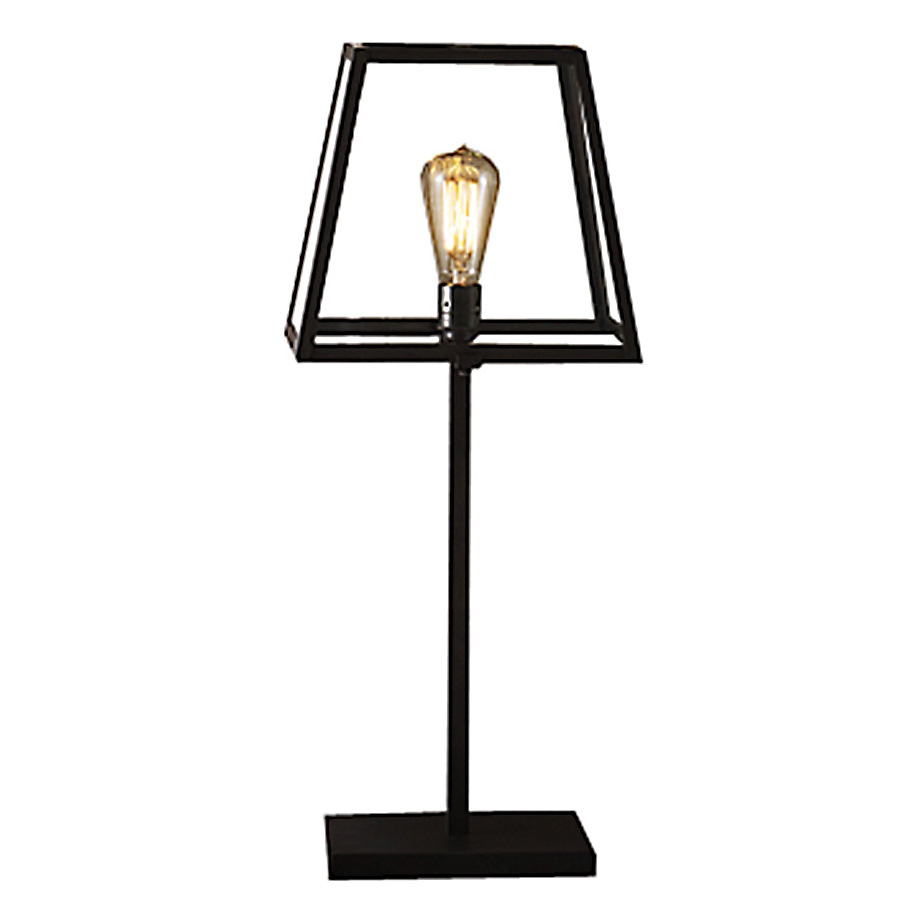 Exclusive table lamp with glazed brass display box