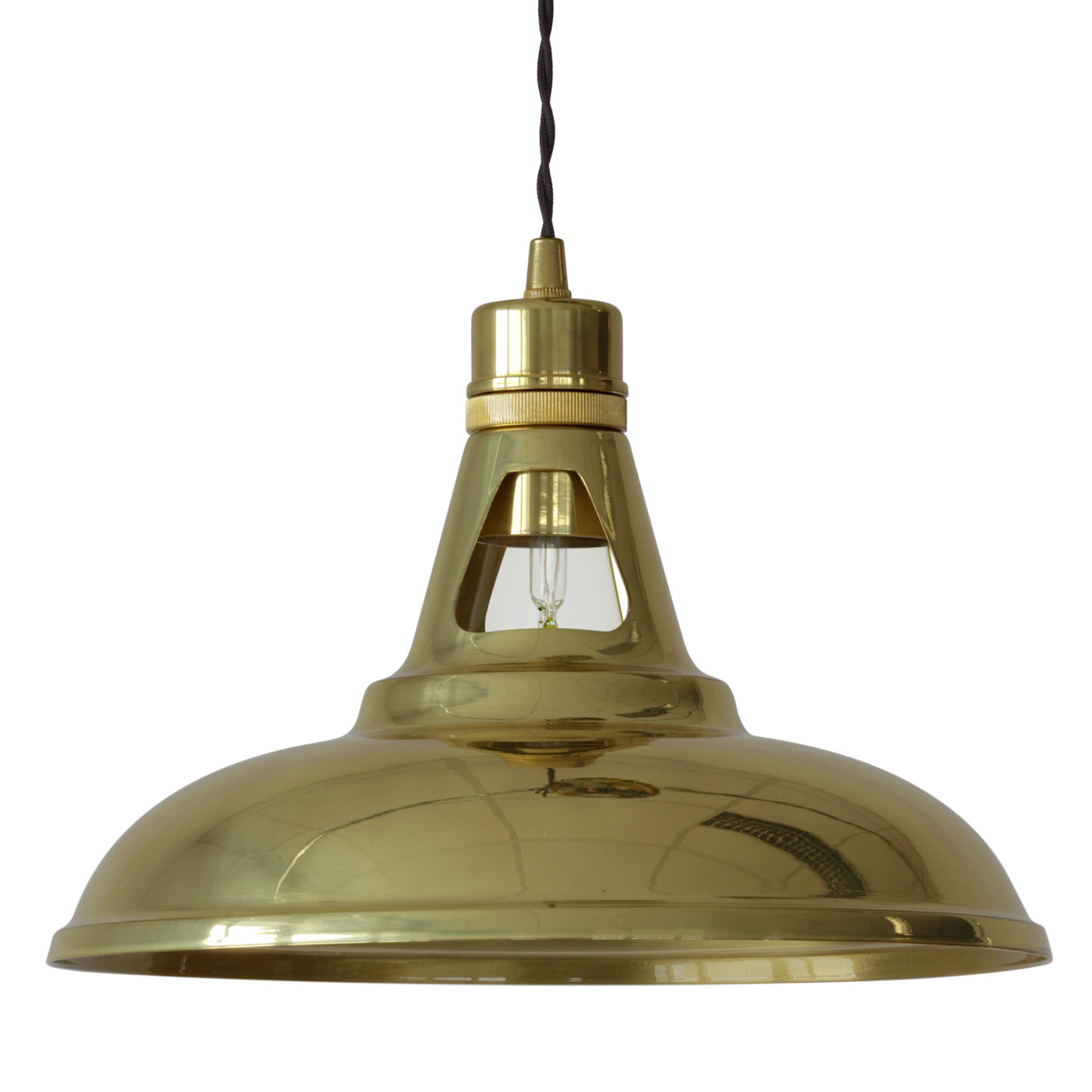 Brass Pendant Lamp with openings II Brass Pendant Lamp with openings II