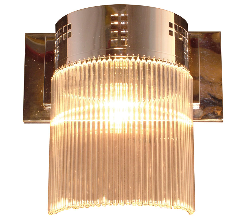 Halbrunde Kristallglas-Wandleuchte HOFFMANN VII Halbrunde Kristallglas-Wandleuchte HOFFMANN VII