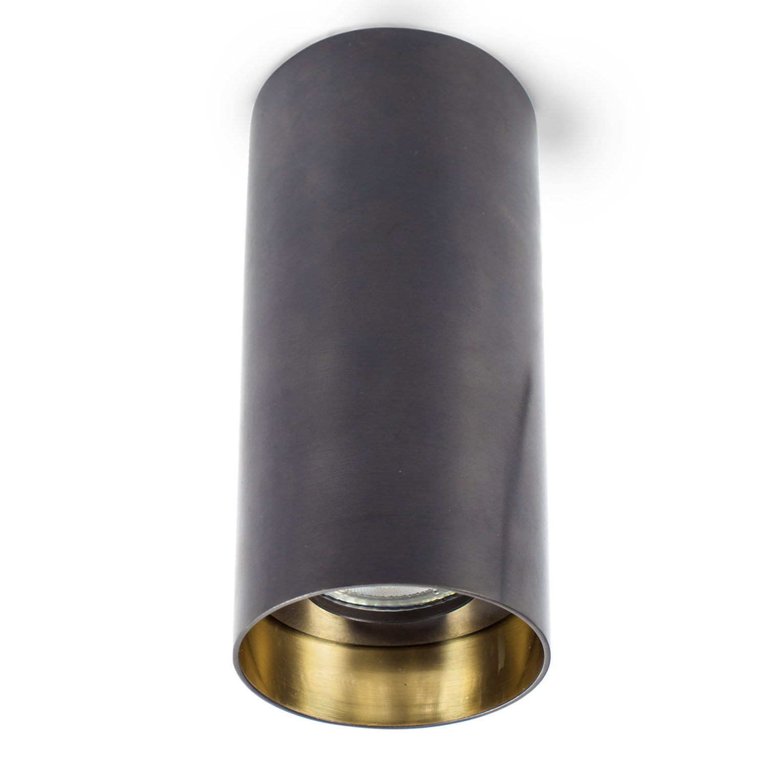 Spotlight ceiling lamp TUBE with handmade brass tube Spotlight ceiling lamp TUBE with handmade brass tube