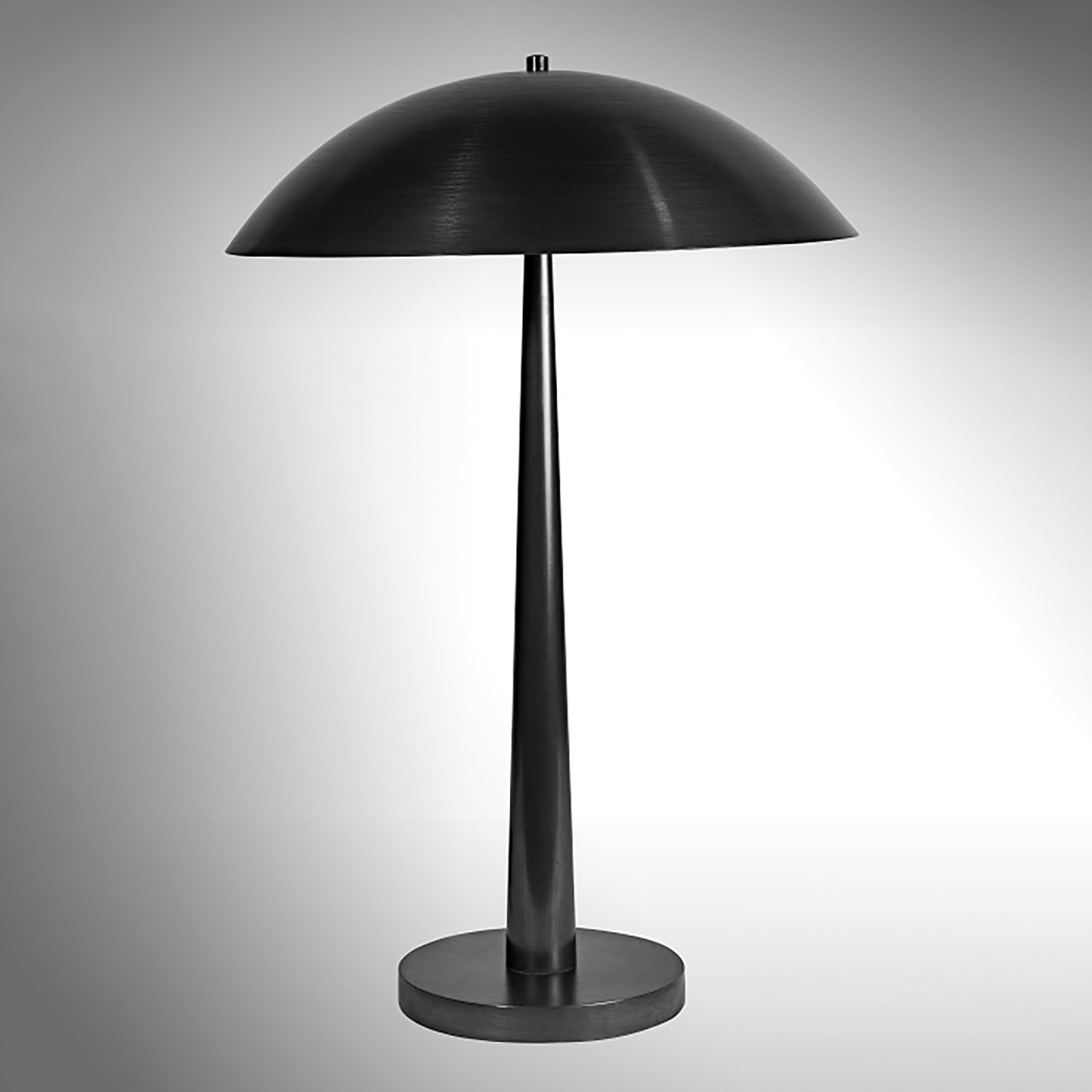 Exclusive French "Mushroom"-Table Lamp Made from Brass L193: Ausführung schwarz patiniert